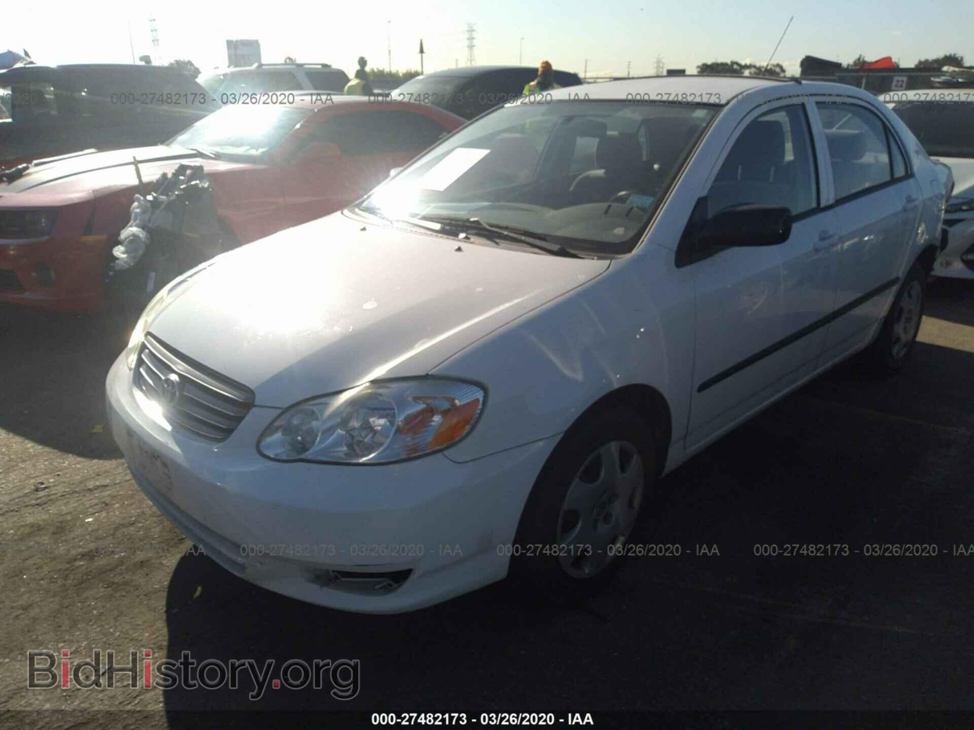2003 TOYOTA COROLLA - VIN: JTDBR32E930003184 - Фото 2