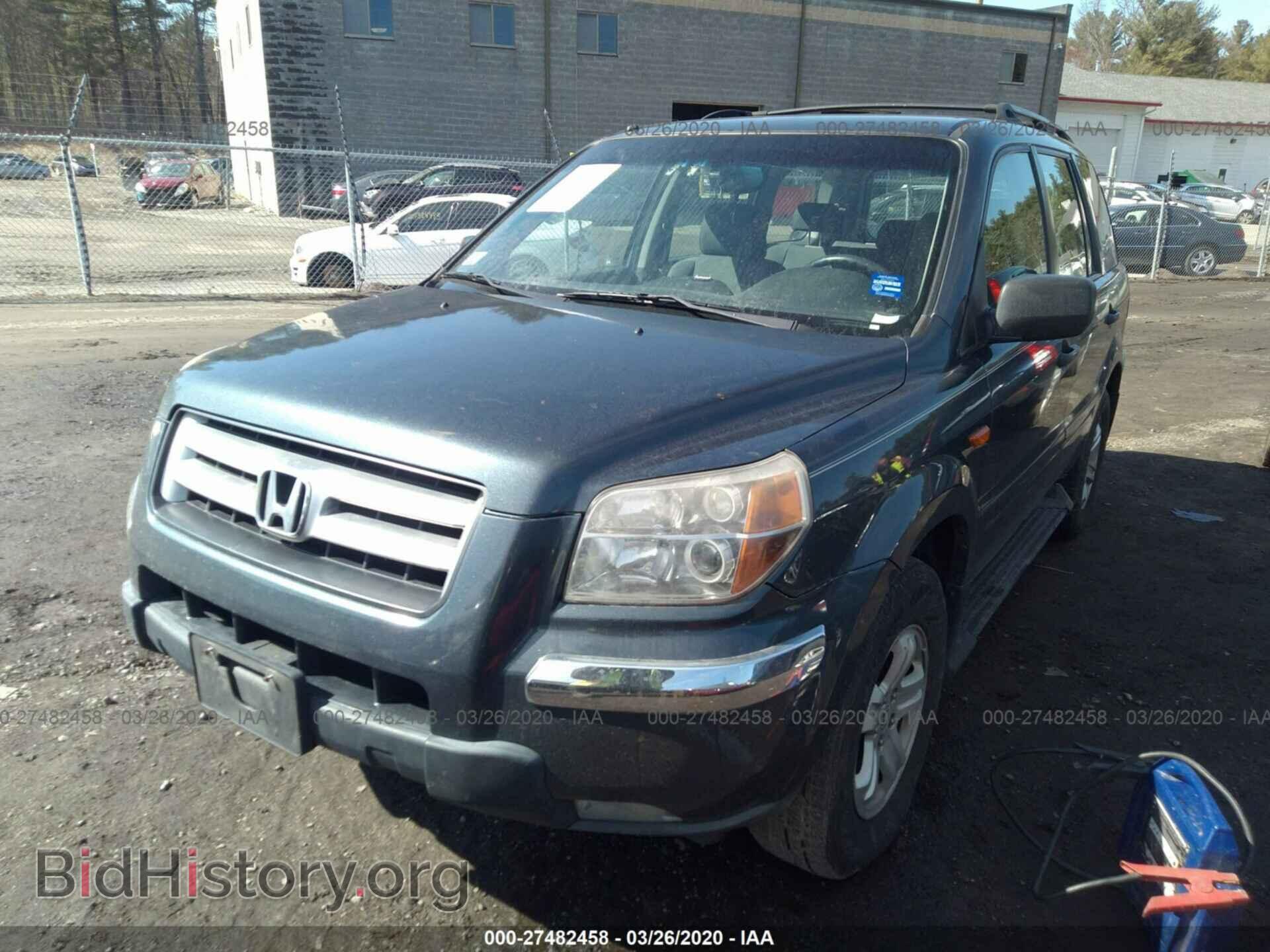 2006 HONDA PILOT - VIN: 2HKYF18146H544937 - Фото 2