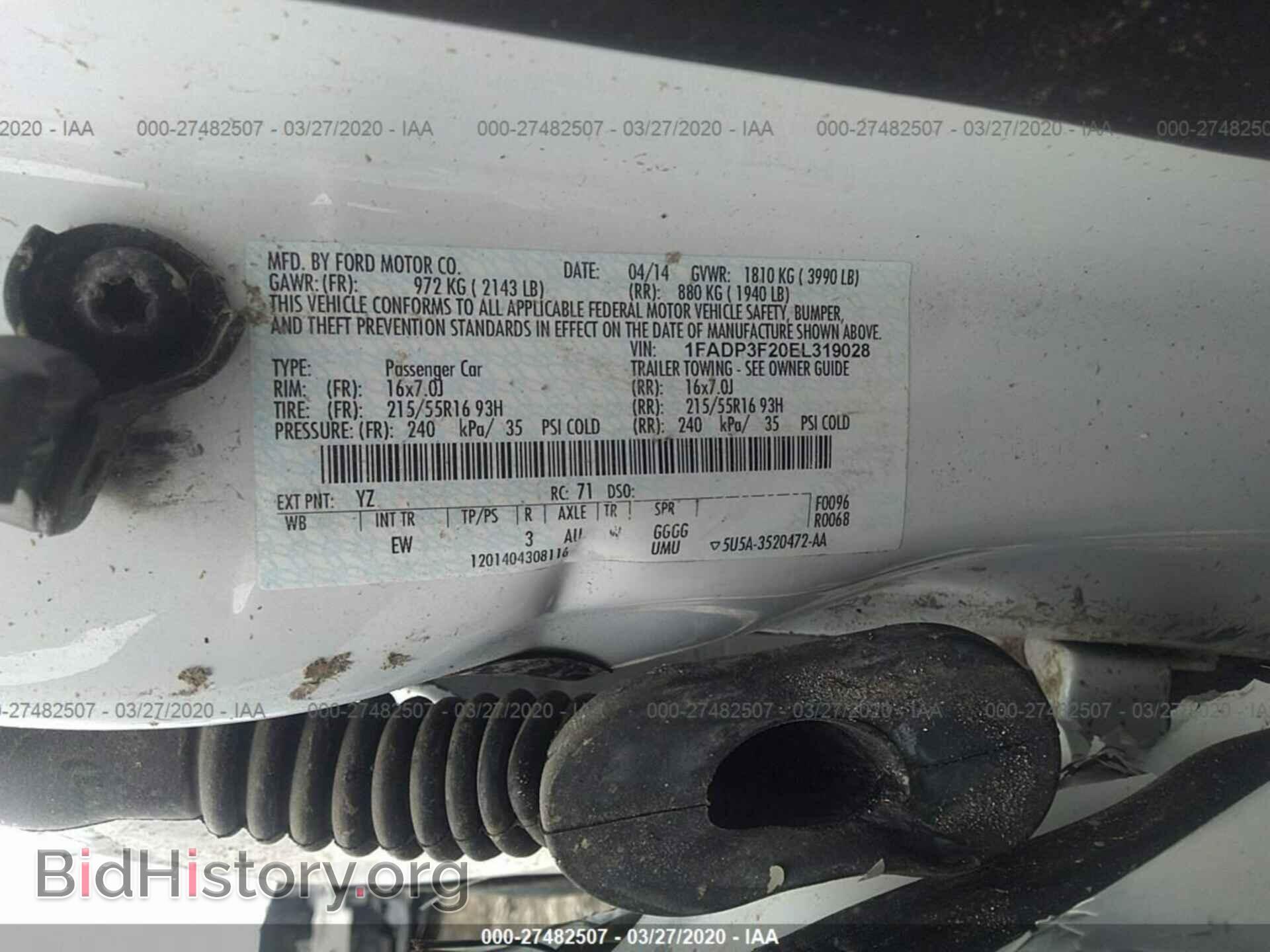 2014 FORD FOCUS - VIN: 1FADP3F20EL319028 - Photo 9