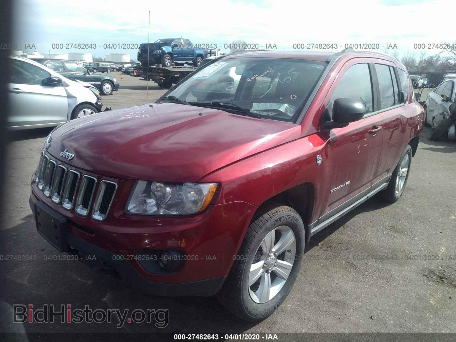 2012 JEEP COMPASS - VIN: 1C4NJDEBXCD633137 - Фото 2