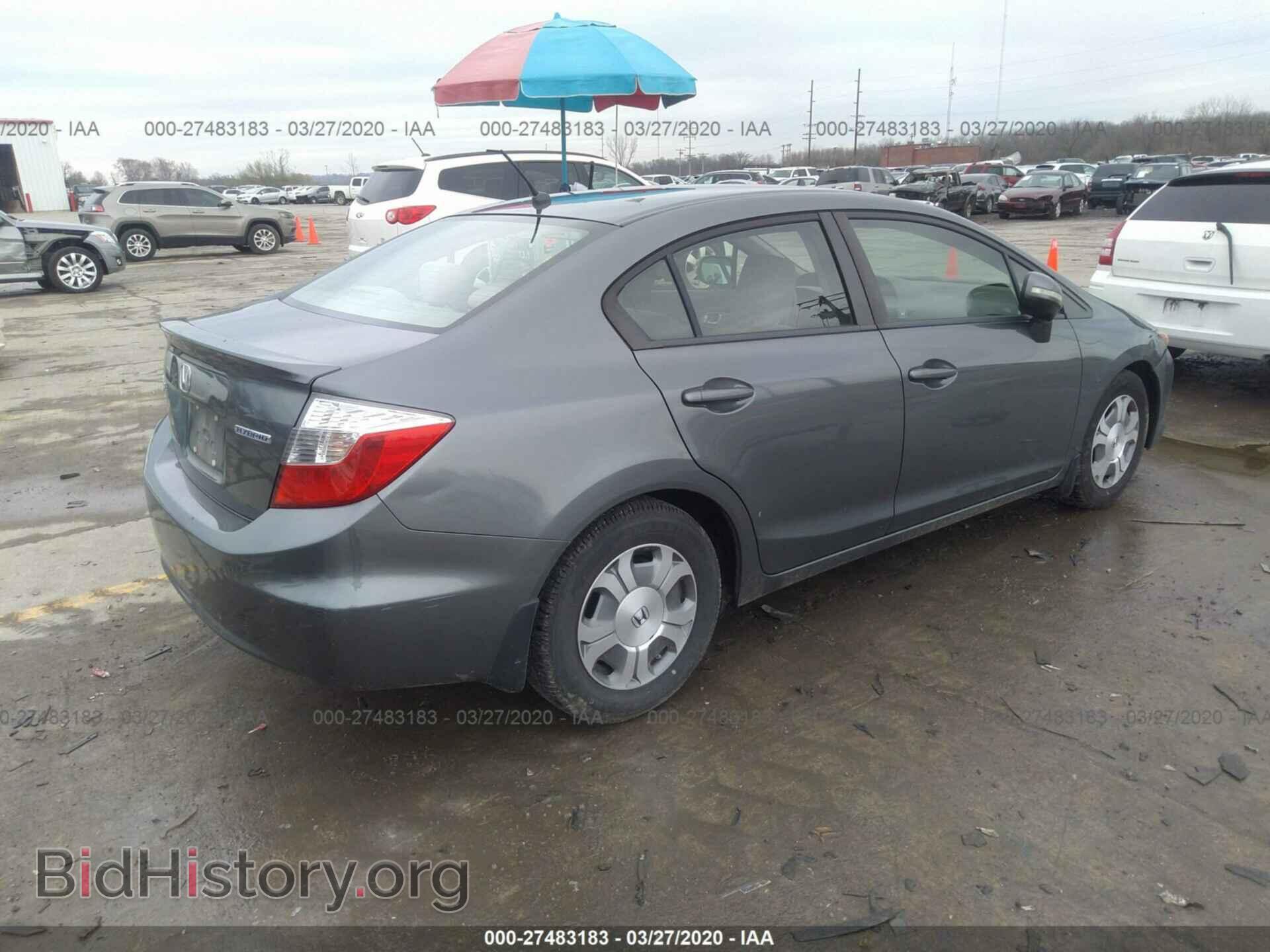 2012 HONDA CIVIC - VIN: JHMFB4F26CS004310 - Фото 4