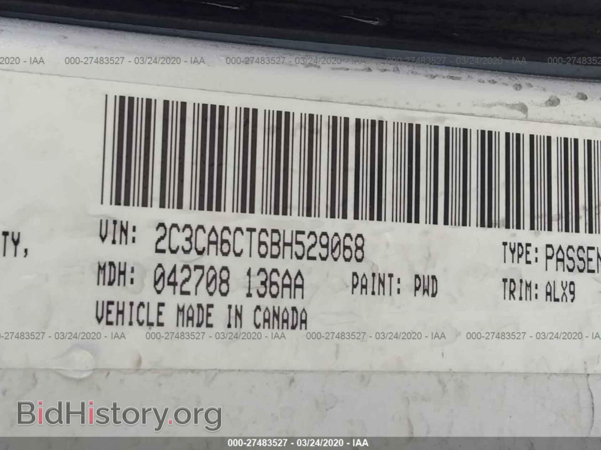 2011 CHRYSLER 300C - VIN: 2C3CA6CT6BH529068 - Фото 9