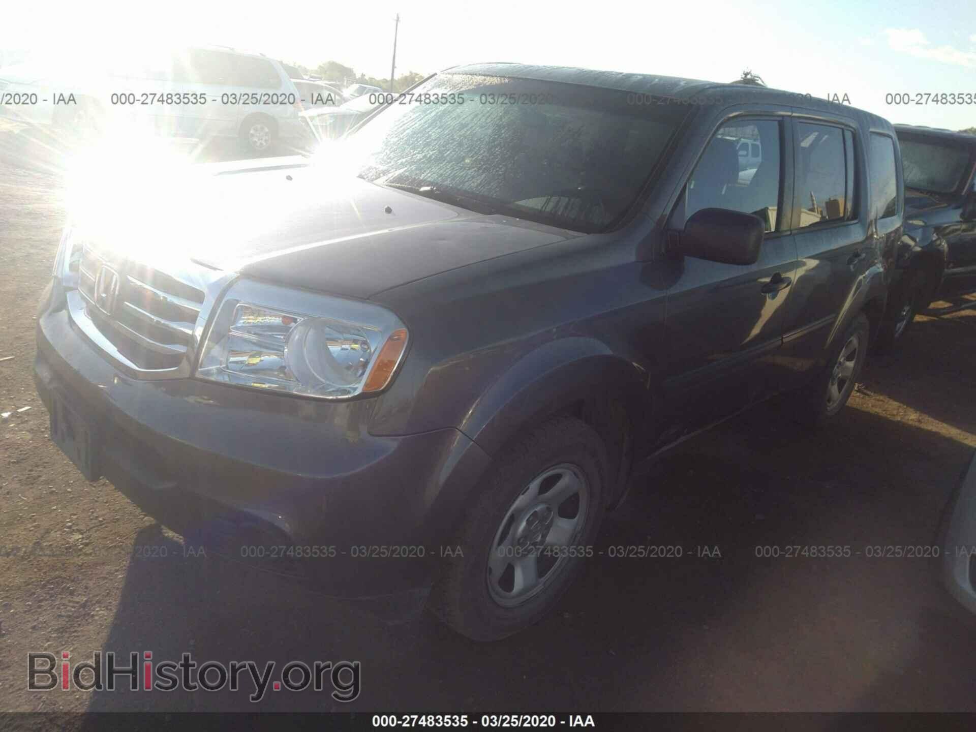 2012 HONDA PILOT - VIN: 5FNYF4H21CB005549 - Фото 2