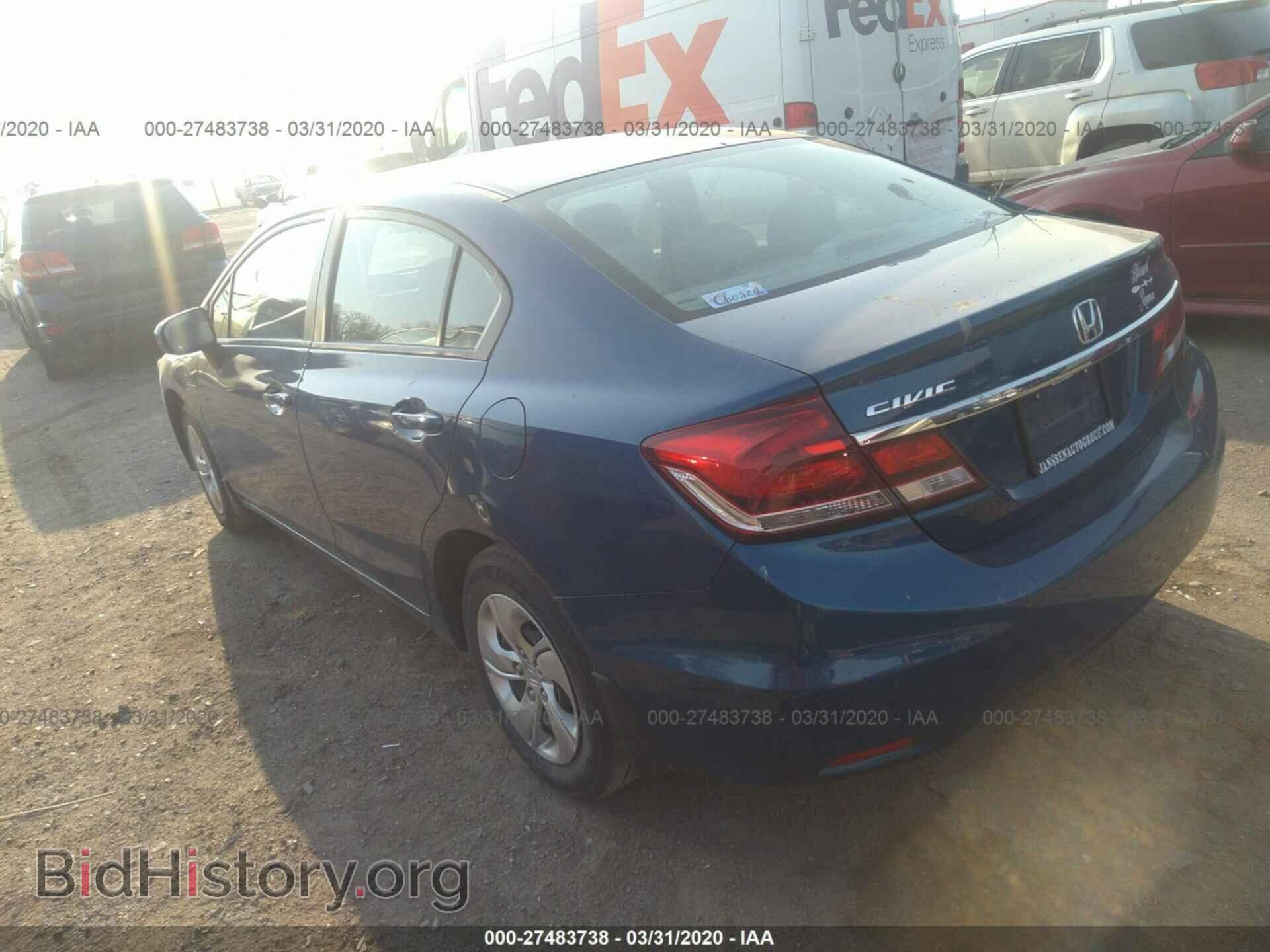 2014 HONDA CIVIC - VIN: 19XFB2F56EE070779 - Фото 3
