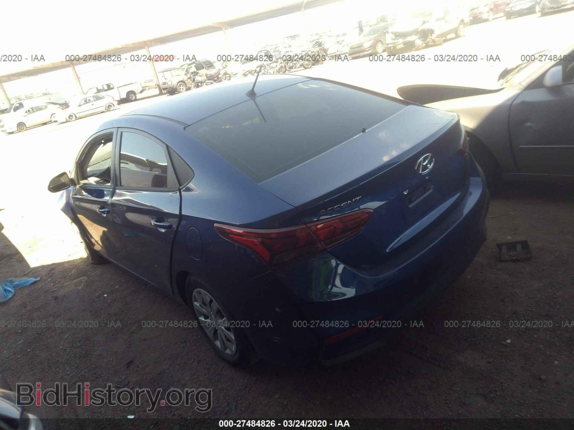2020 HYUNDAI ACCENT - VIN: 3KPC24A6XLE101608 - Фото 3
