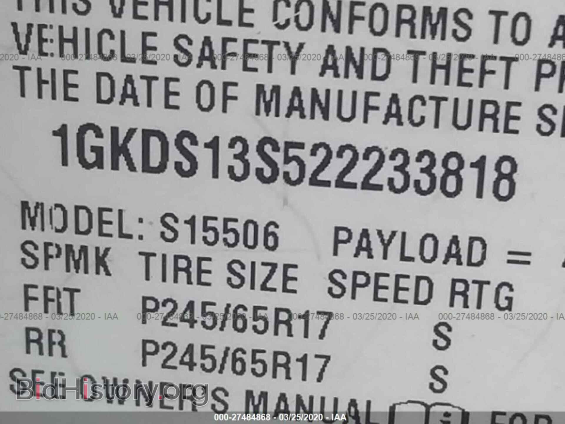 2002 GMC ENVOY - VIN: 1GKDS13S522233818 - Фото 9
