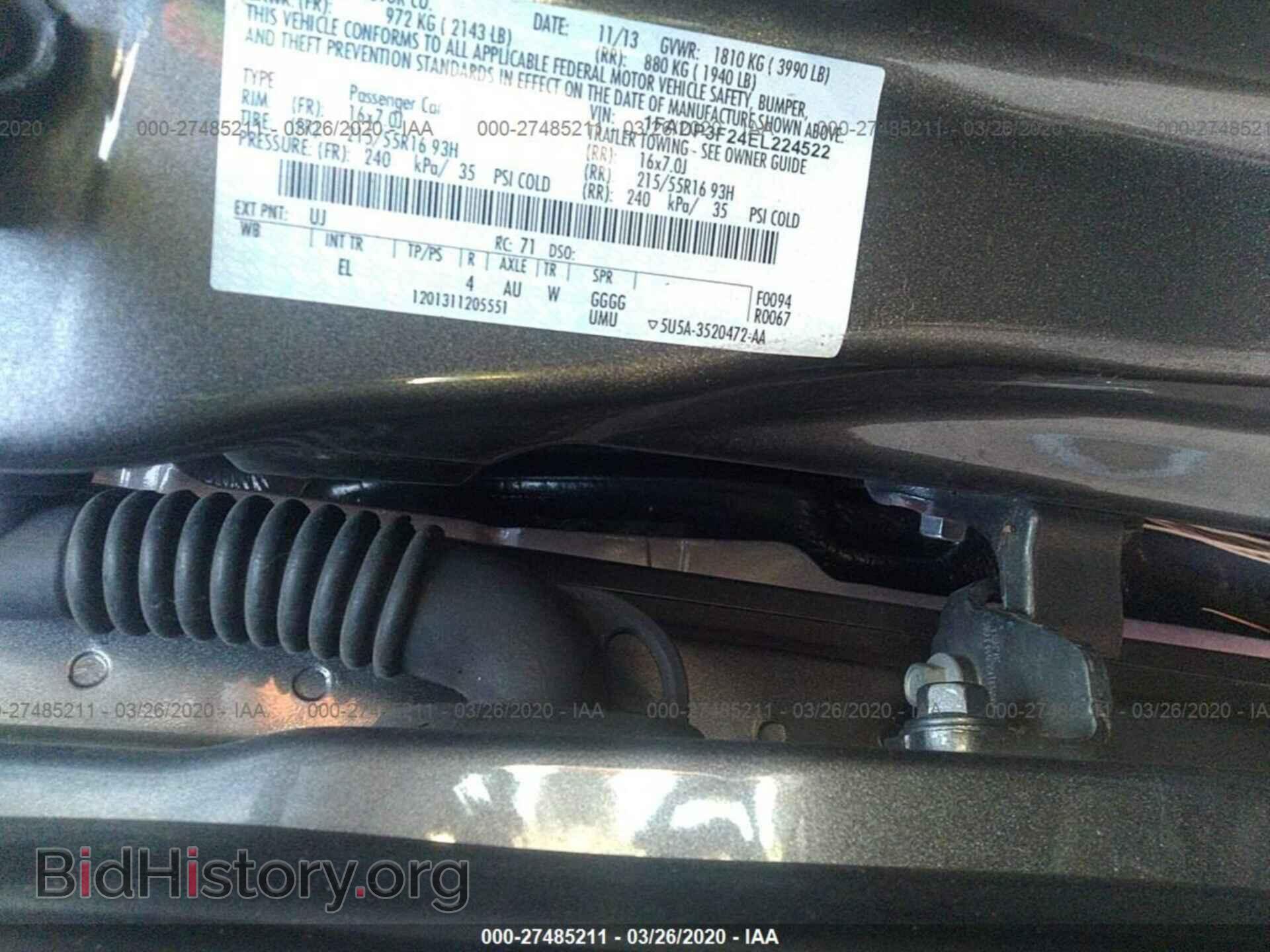 2014 FORD FOCUS - VIN: 1FADP3F24EL224522 - Фото 9