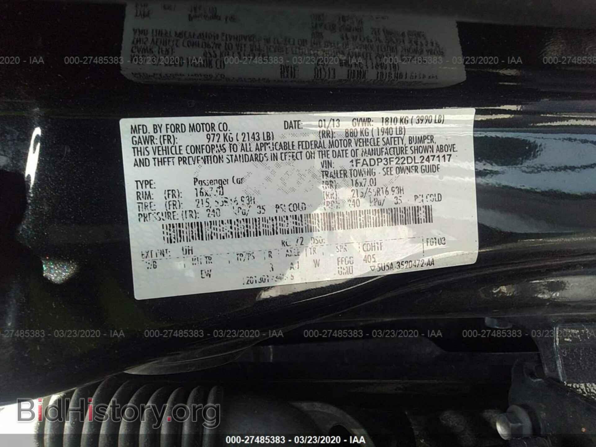 2013 FORD FOCUS - VIN: 1FADP3F22DL247117 - Photo 9