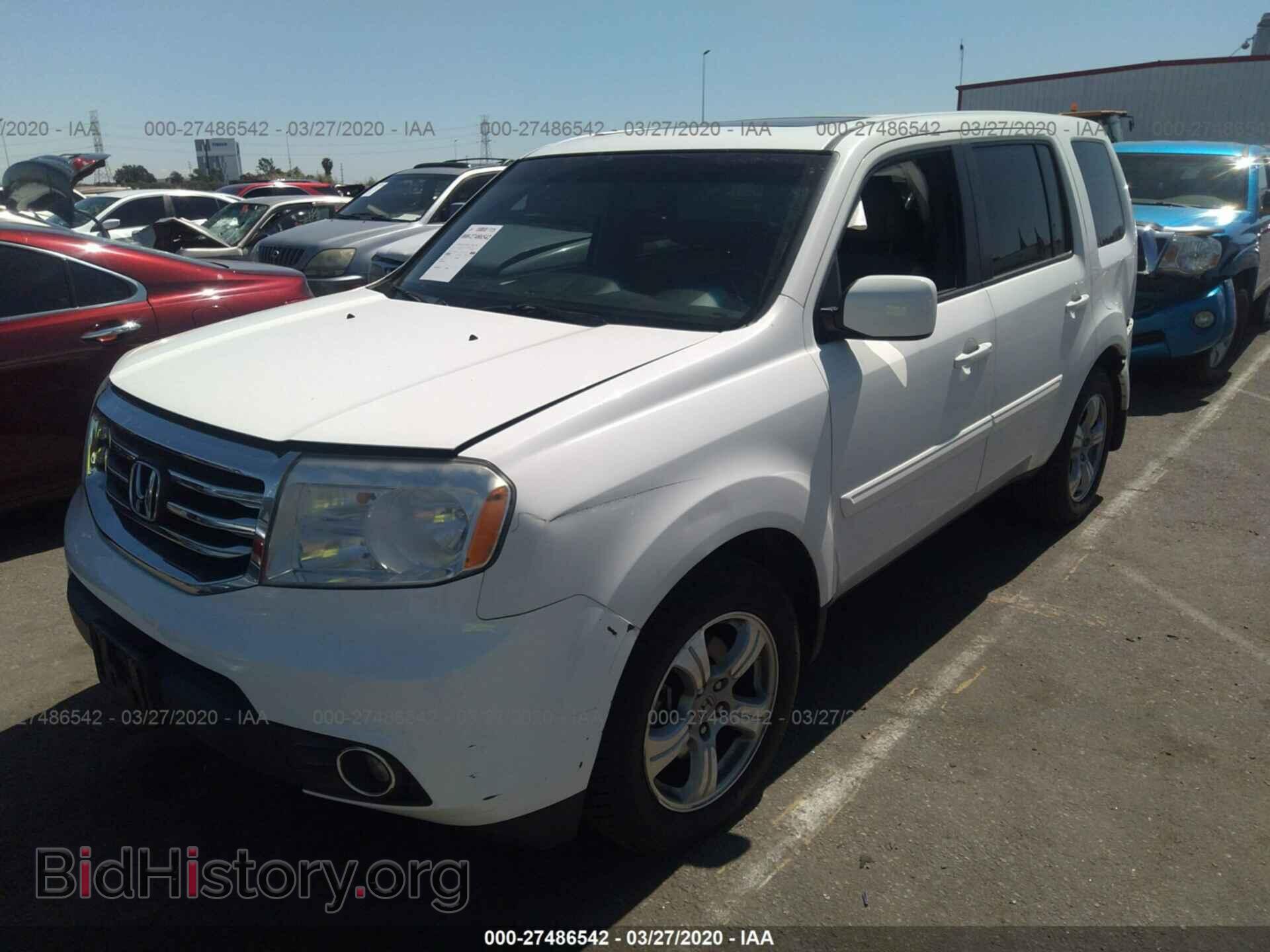 2012 HONDA PILOT - VIN: 5FNYF3H77CB044135 - Фото 2