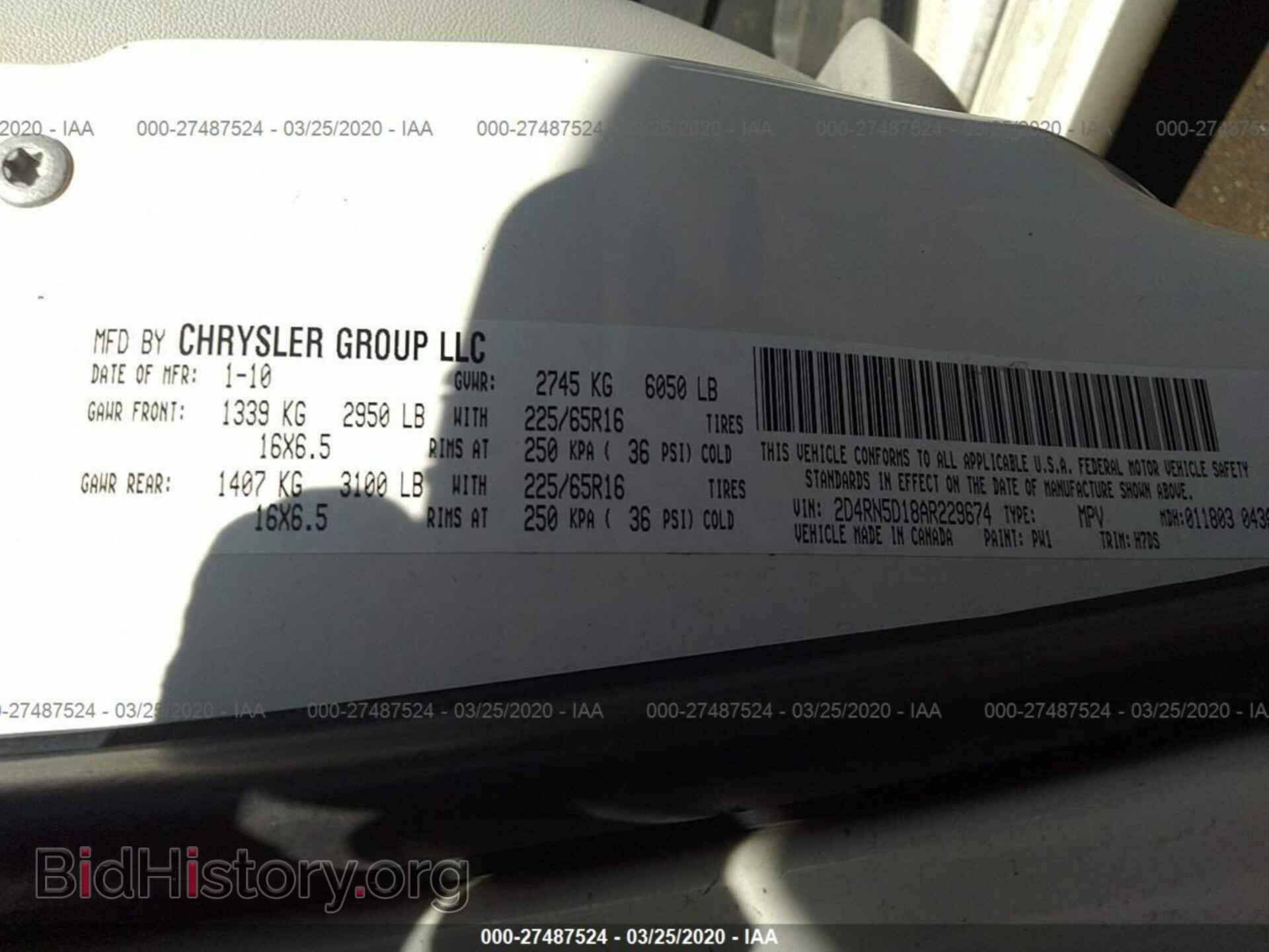 2010 DODGE GRAND CARAVAN - VIN: 2D4RN5D18AR229674 - Photo 9