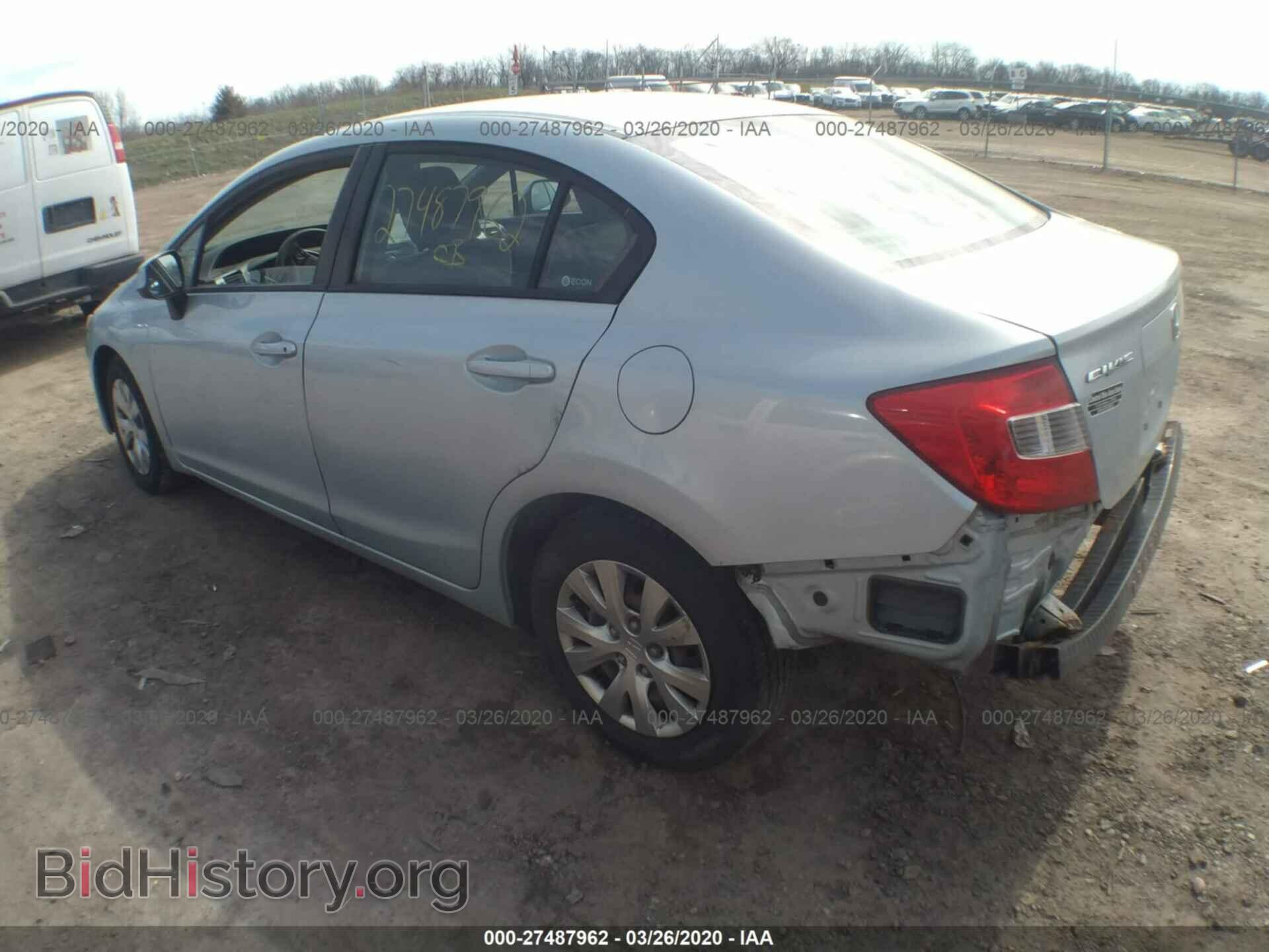 2012 HONDA CIVIC - VIN: 19XFB2F59CE314177 - Фото 3