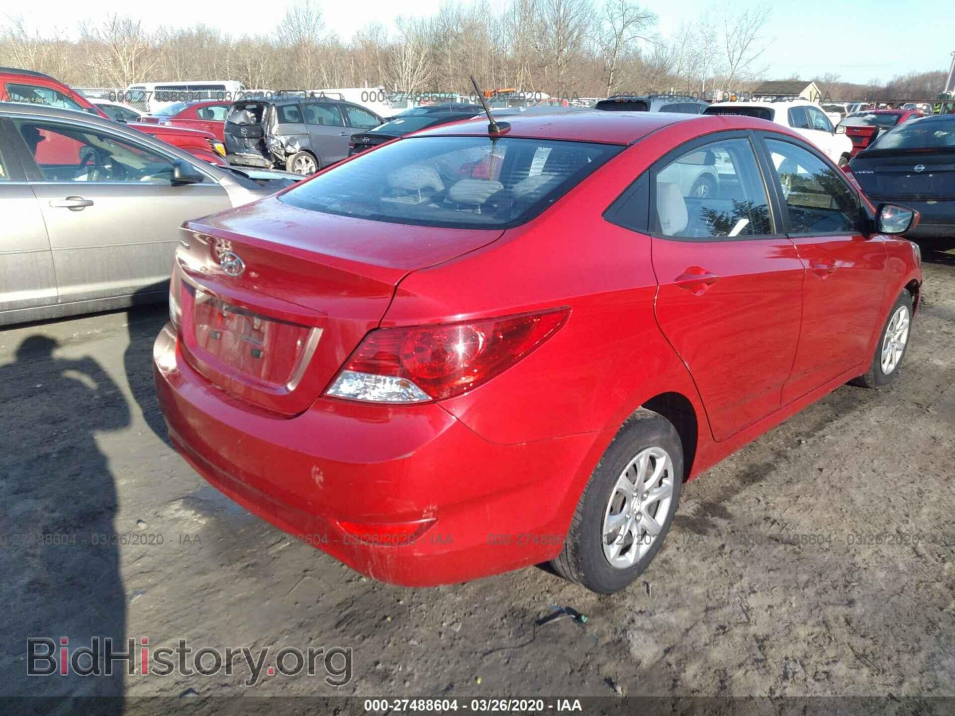 2014 HYUNDAI ACCENT - VIN: KMHCT4AE1EU687281 - Фото 4