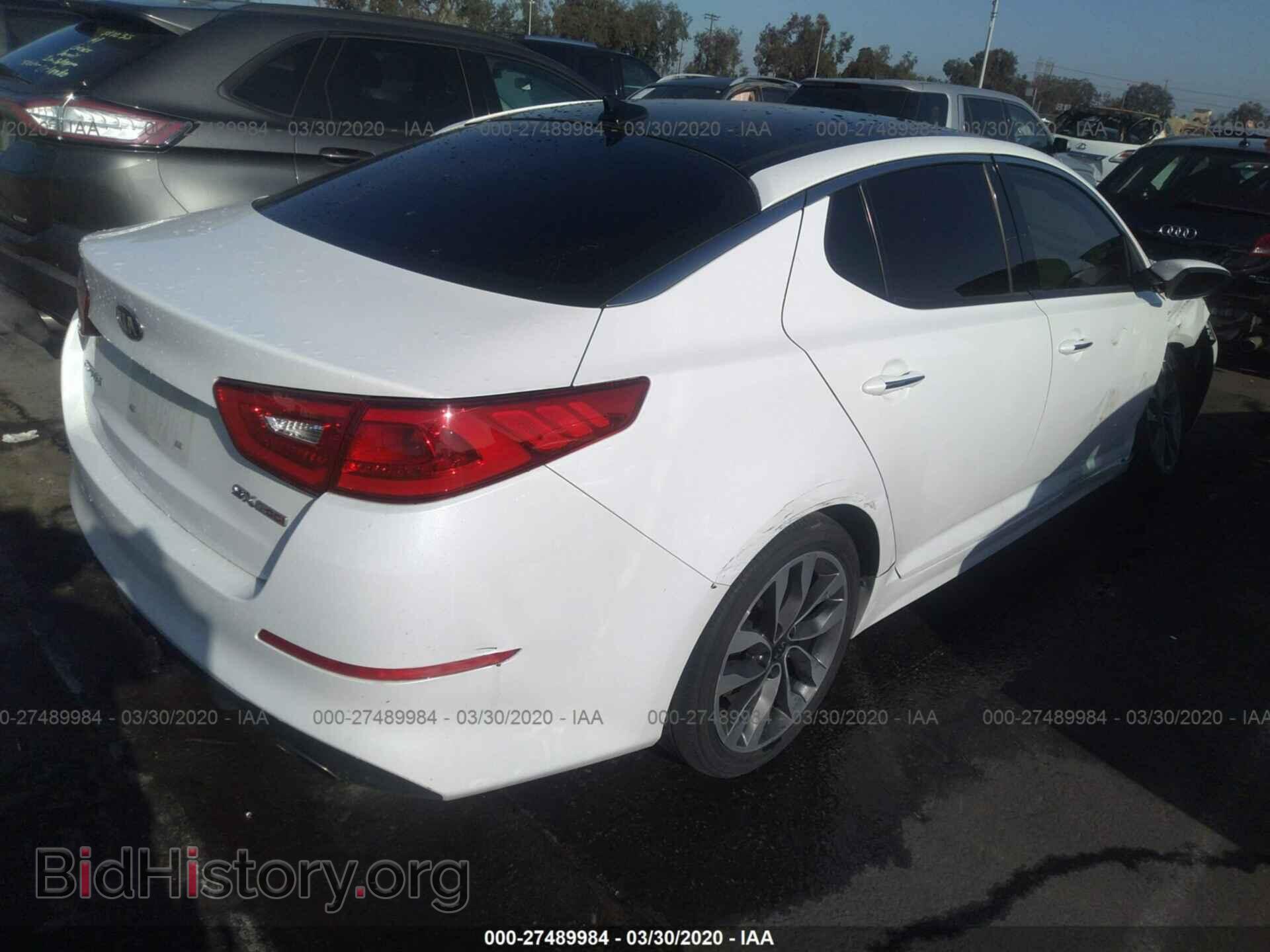 2015 KIA OPTIMA - VIN: 5XXGR4A62FG473128 - Фото 4