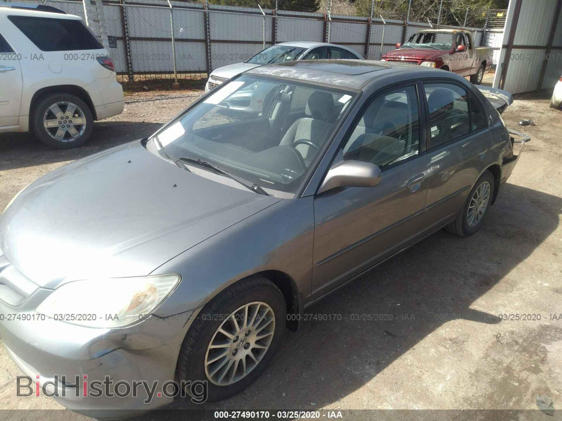2005 HONDA CIVIC - VIN: 2HGES26775H543785 - Фото 2