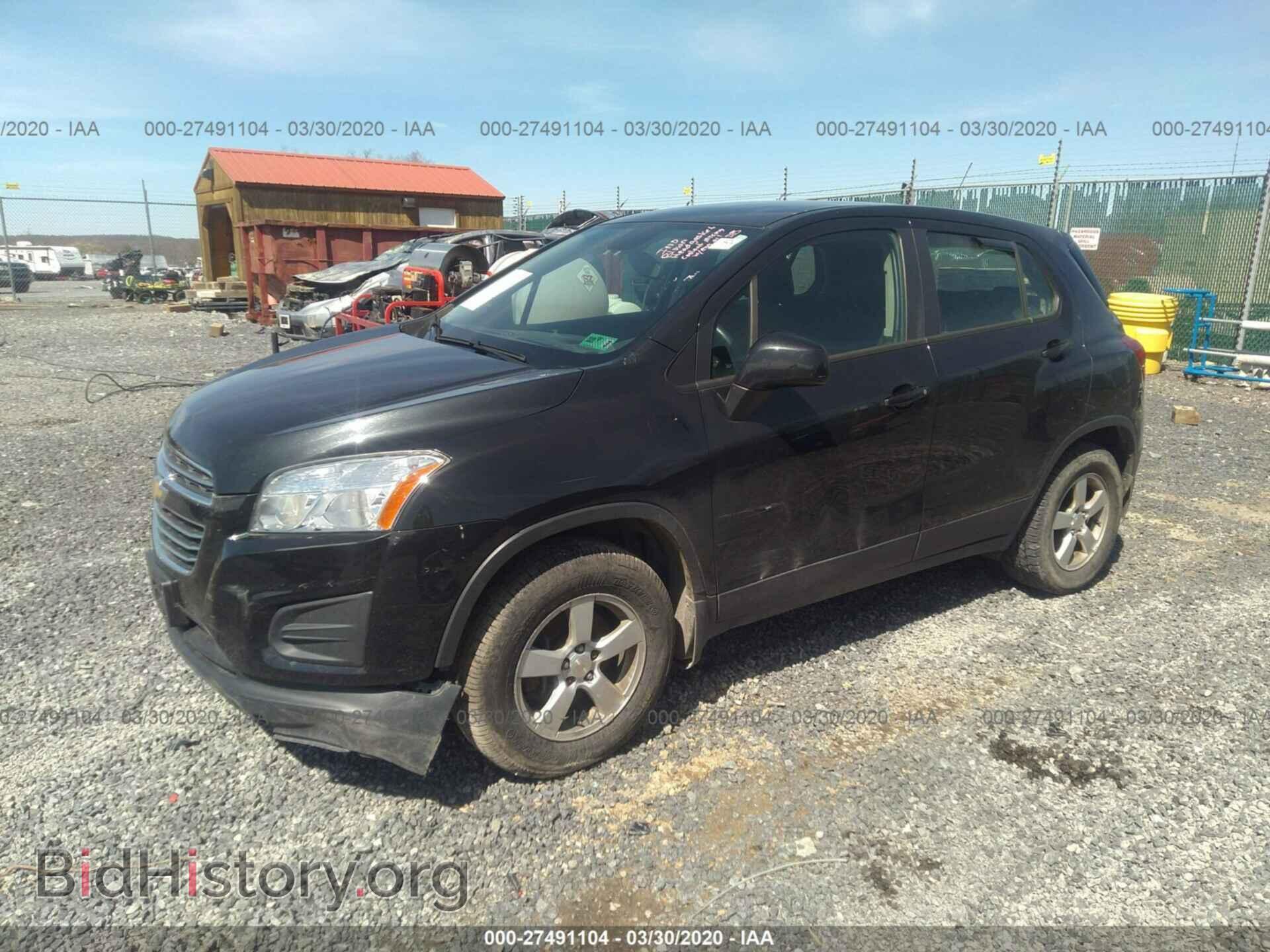 2015 CHEVROLET TRAX - VIN: KL7CJPSB4FB072301 - Фото 2