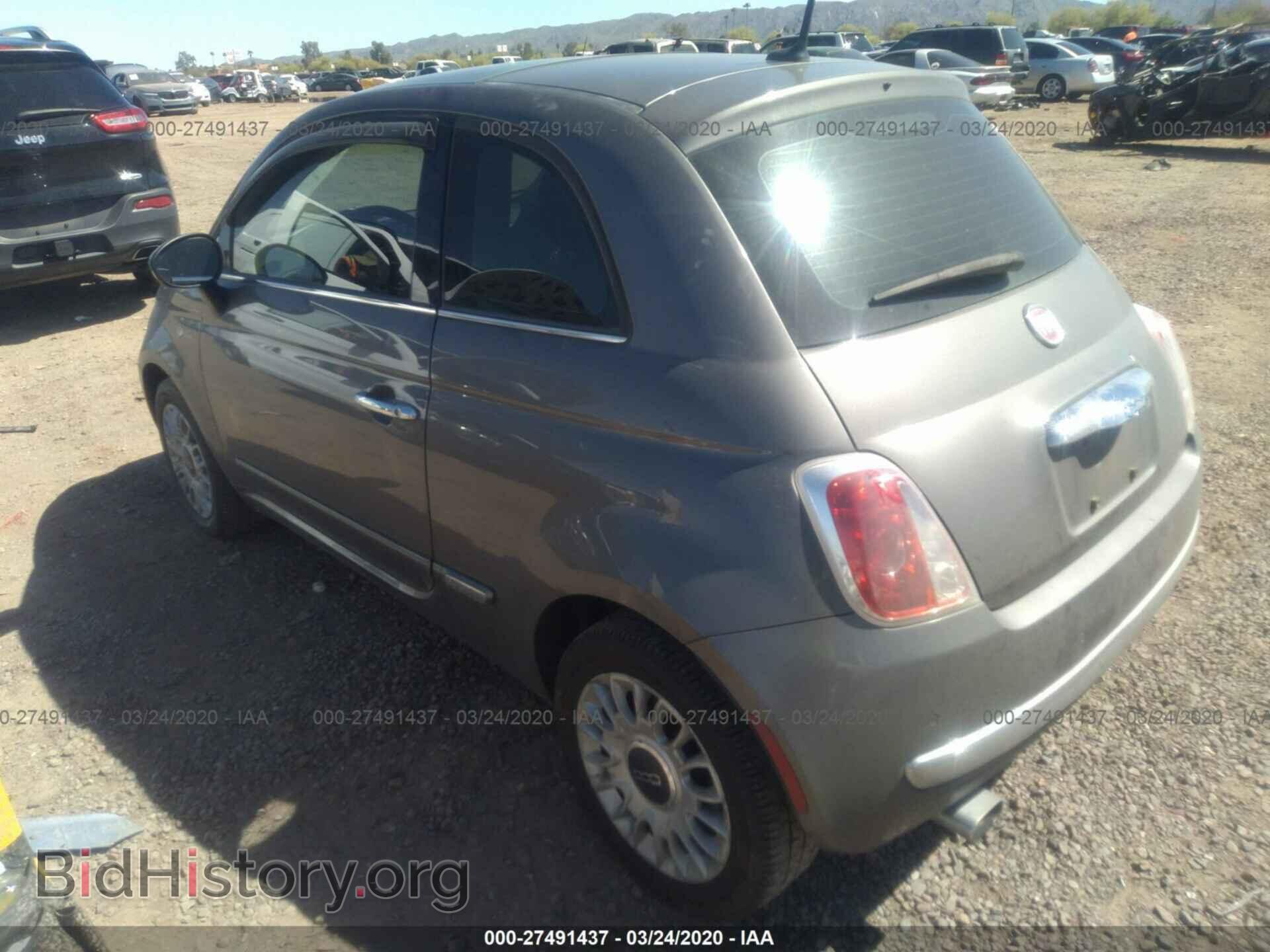 2012 FIAT 500 - VIN: 3C3CFFCR4CT386281 - Фото 3