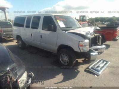 2014 Ford ECONOLINE E350 SUPER DUTY WAGON, white — VIN 1FBNE3BL7EDA92731, IAAI