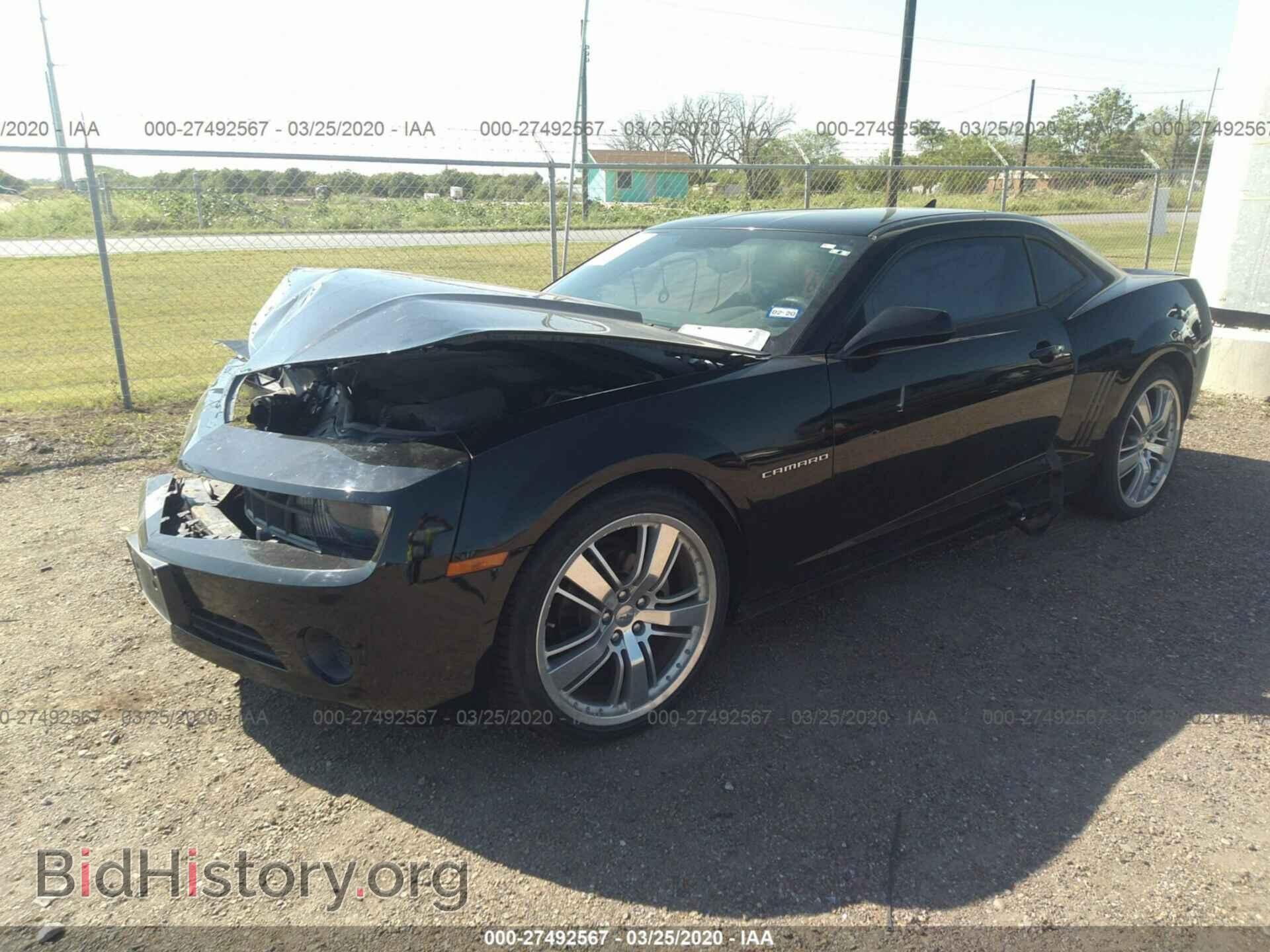 2012 CHEVROLET CAMARO - VIN: 2G1FA1E39C9165838 - Фото 2