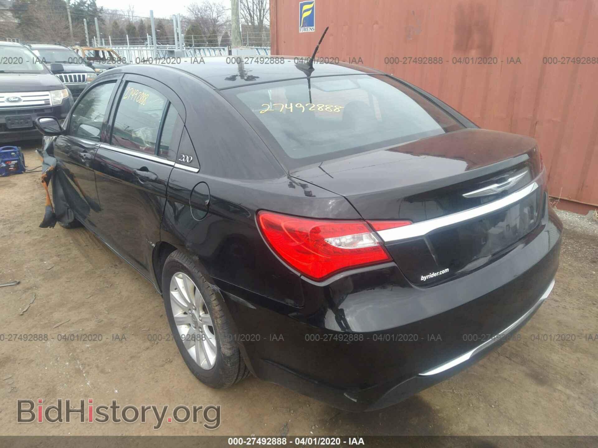 2012 CHRYSLER 200 - VIN: 1C3CCBAB3CN204190 - Фото 3