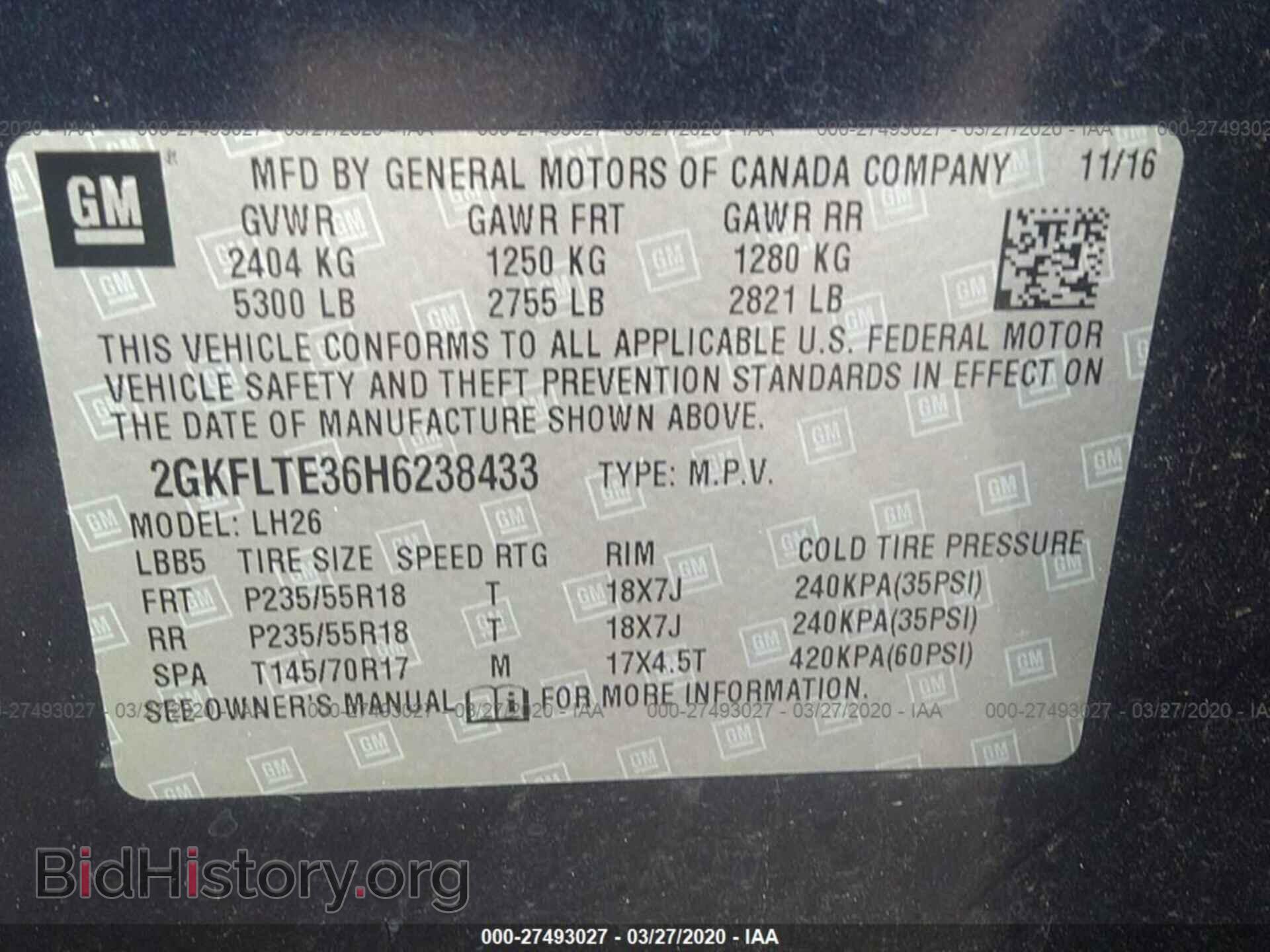 2017 GMC TERRAIN - VIN: 2GKFLTE36H6238433 - Photo 9