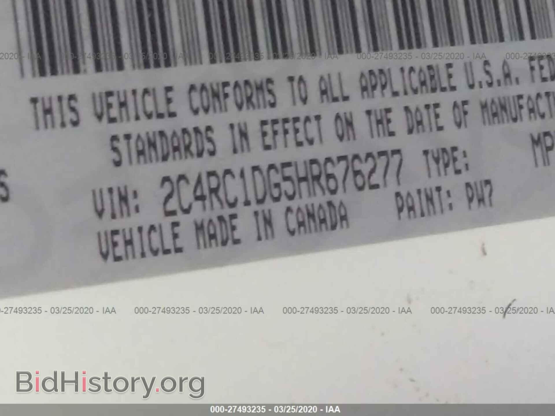 2017 CHRYSLER PACIFICA - VIN: 2C4RC1DG5HR676277 - Photo 9