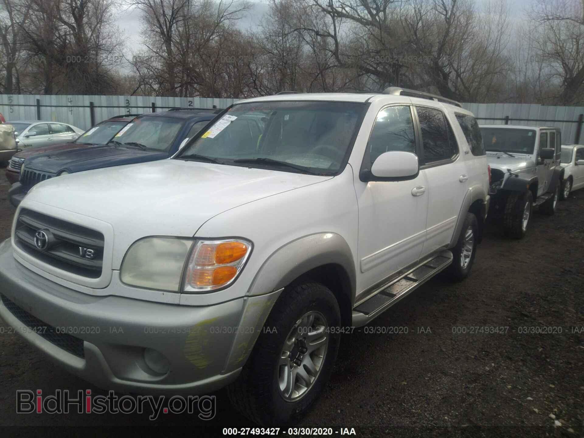 2003 TOYOTA SEQUOIA - VIN: 5TDBT44AX3S190336 - Фото 2