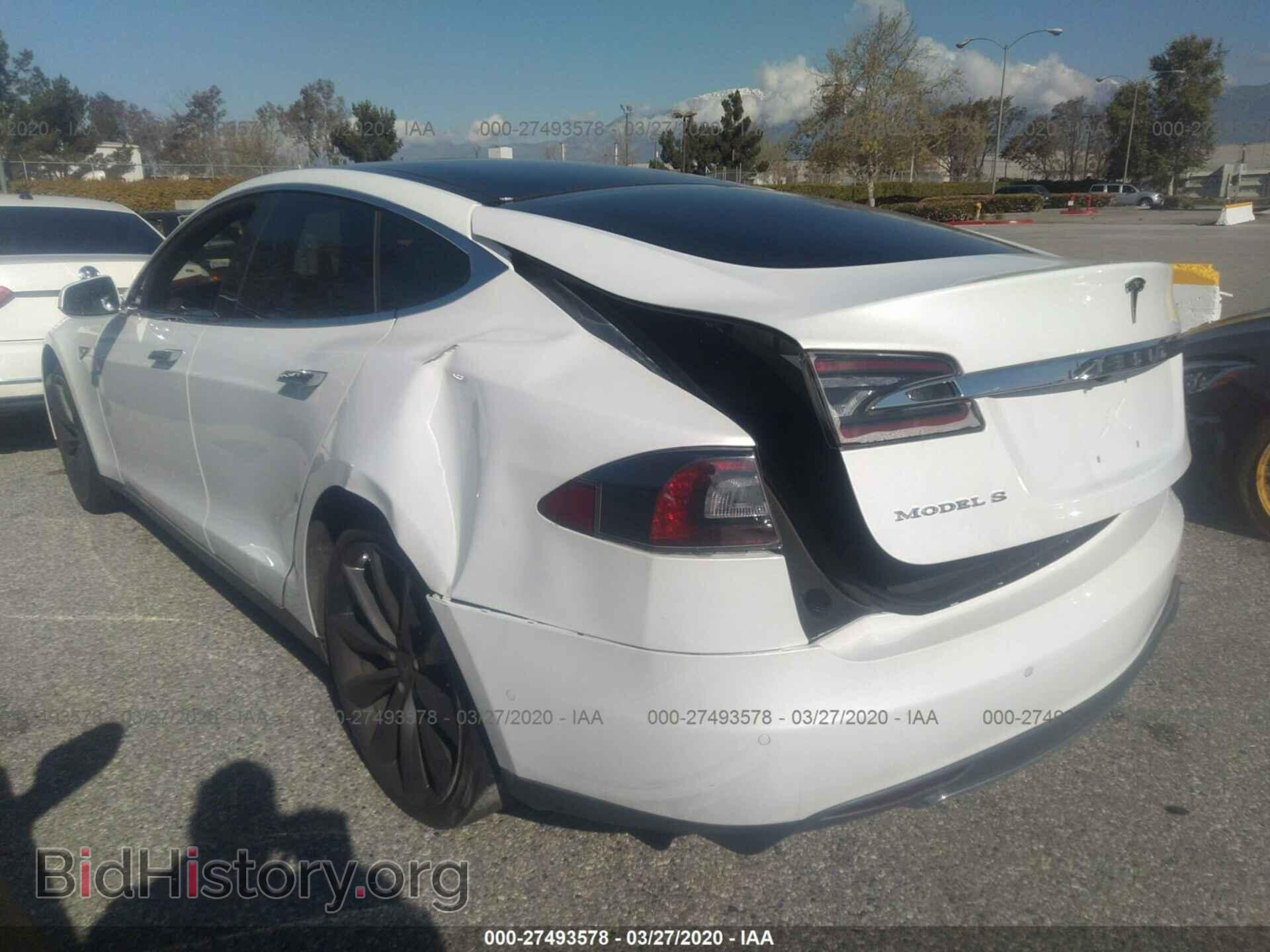 2014 TESLA MODEL S - VIN: 5YJSA1H1XEFP62222 - Фото 3