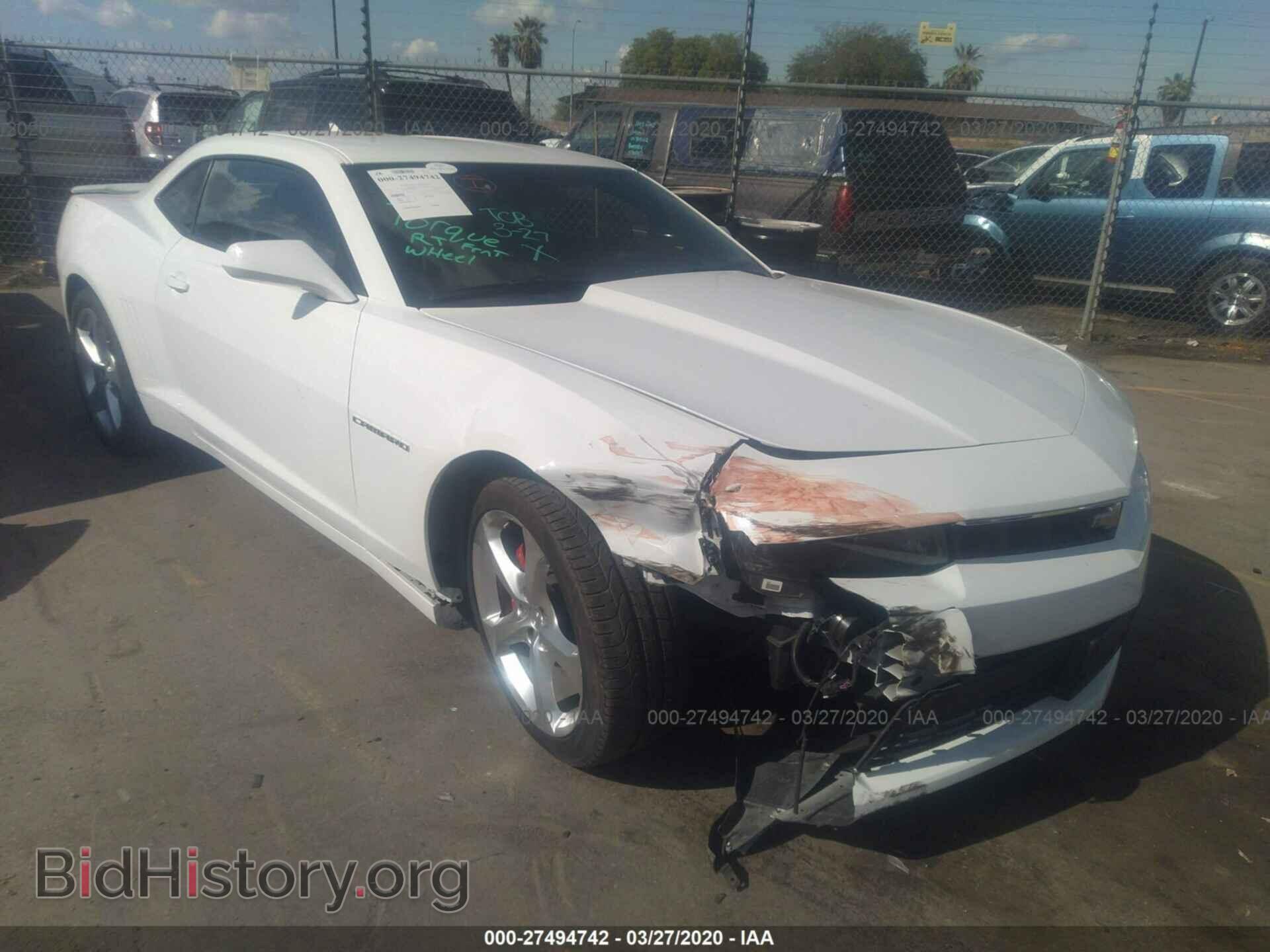 Photo 2G1FF1E32F9302169 - CHEVROLET CAMARO 2015