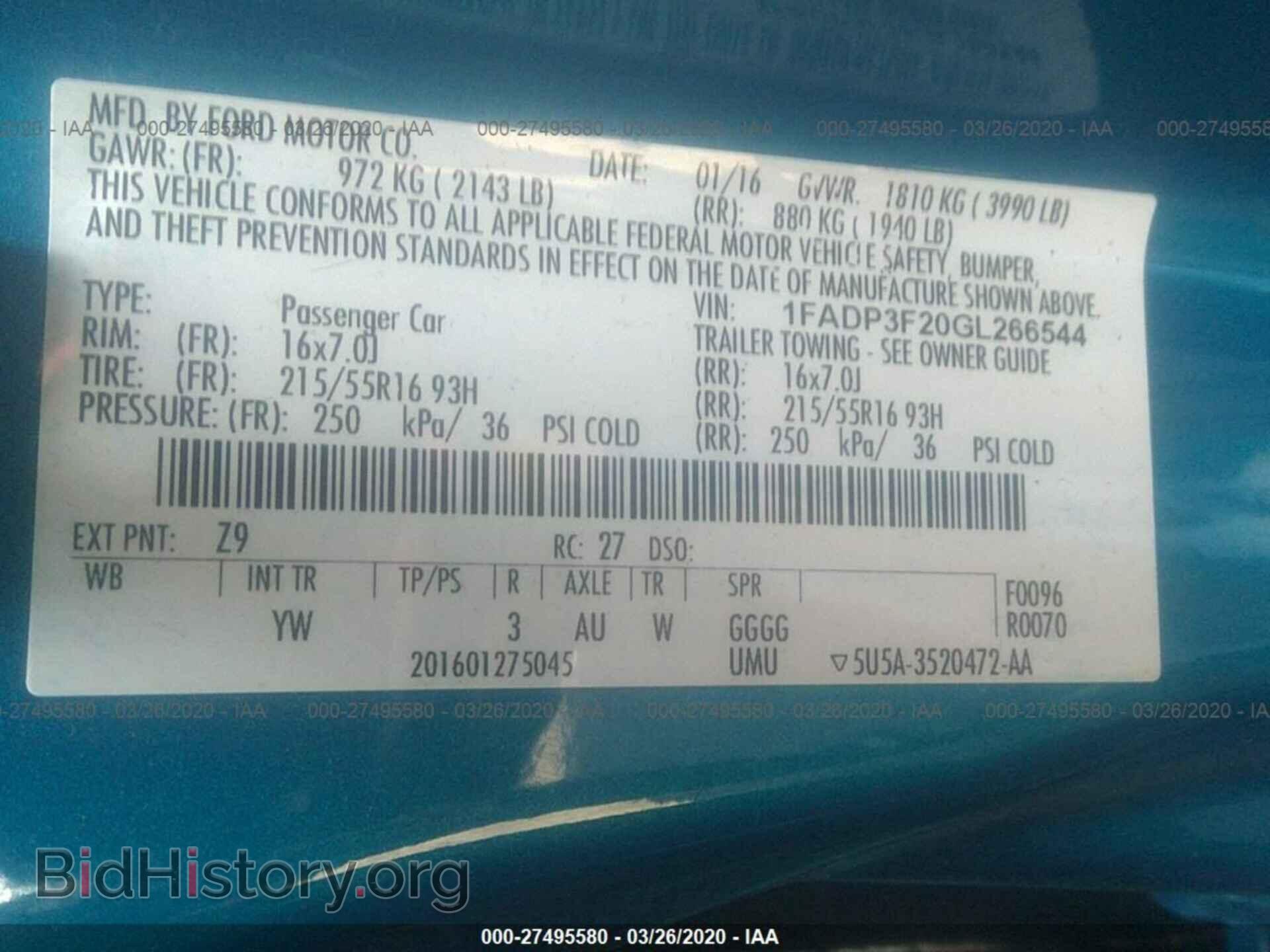 2016 FORD FOCUS - VIN: 1FADP3F20GL266544 - Photo 9