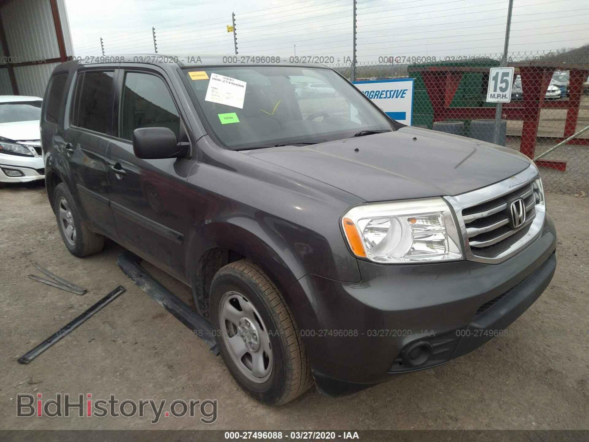 Photo 5FNYF3H24DB028285 - HONDA PILOT 2013