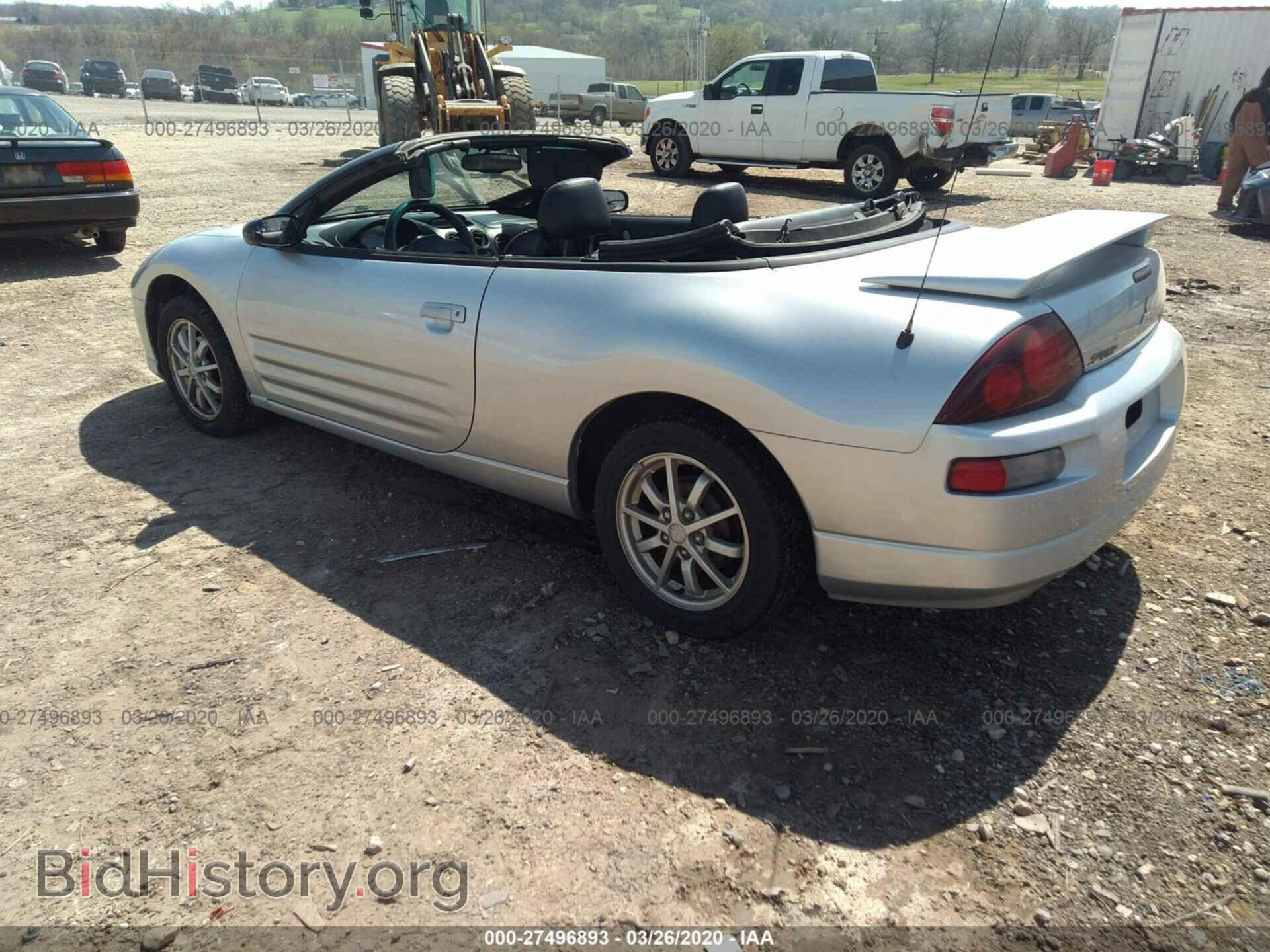 2002 MITSUBISHI ECLIPSE - VIN: 4A3AE45G62E052450 - Фото 3