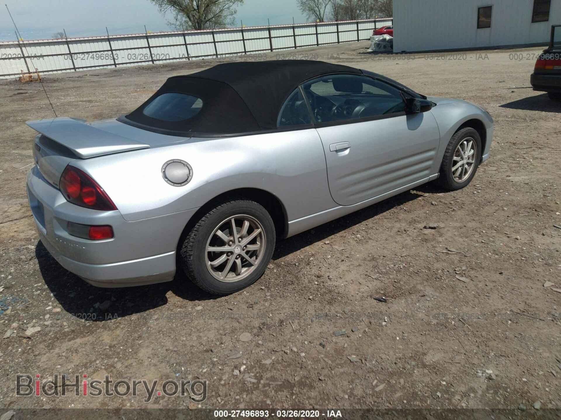 2002 MITSUBISHI ECLIPSE - VIN: 4A3AE45G62E052450 - Фото 4