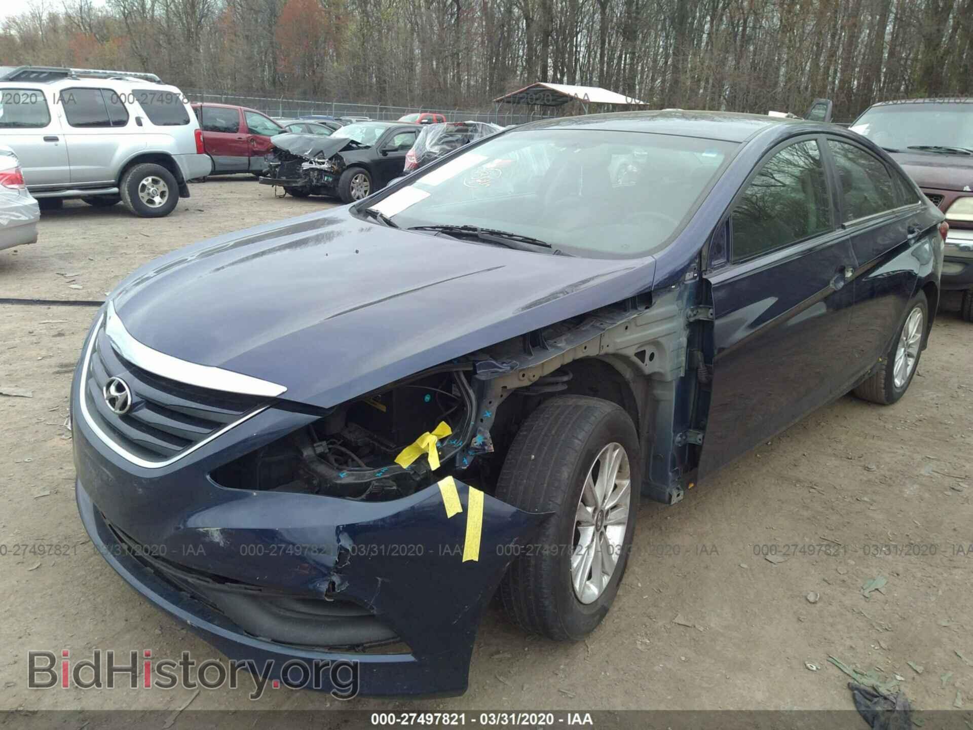 2014 HYUNDAI SONATA - VIN: 5NPEB4AC3EH872683 - Photo 2