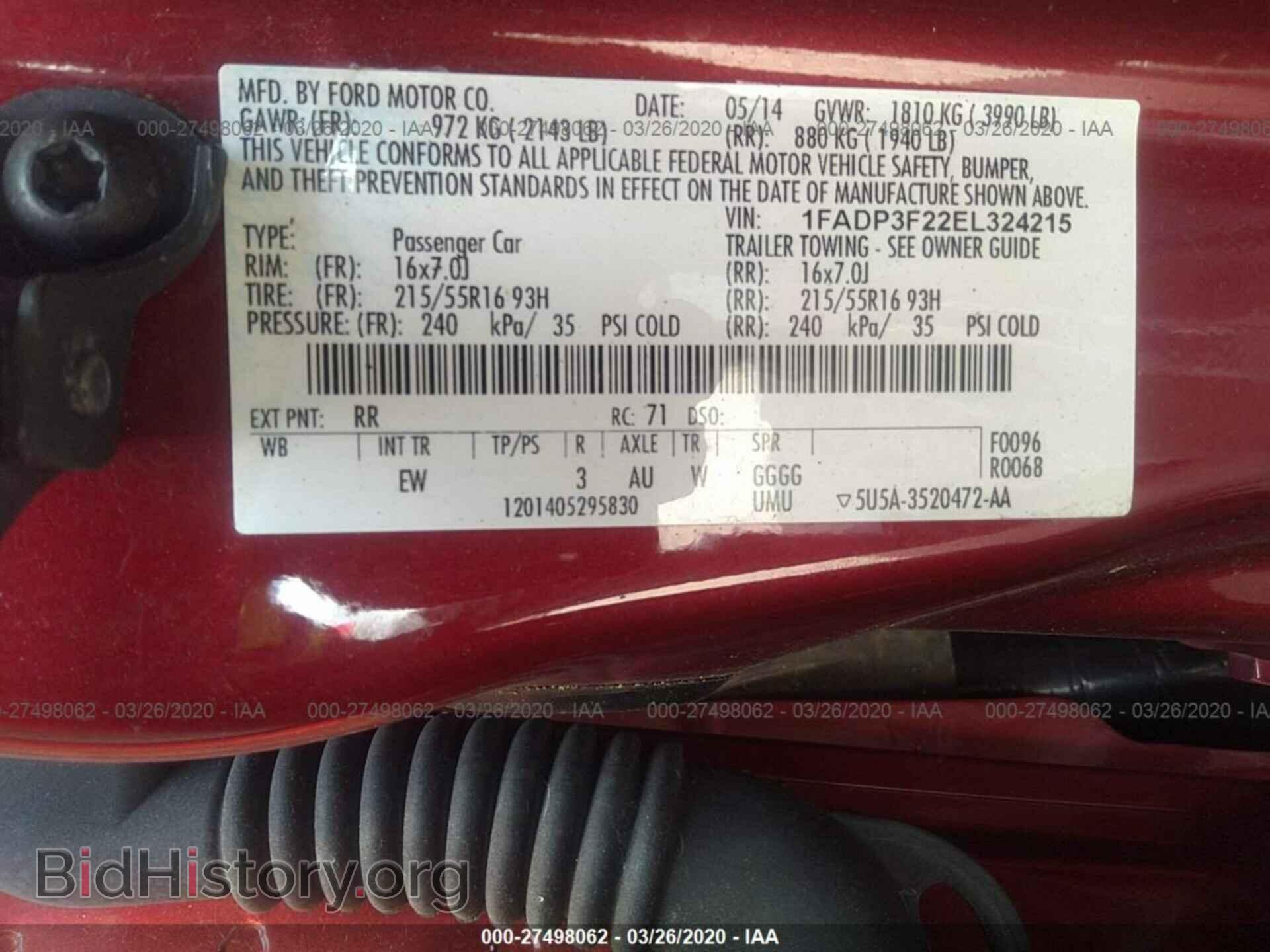 2014 FORD FOCUS - VIN: 1FADP3F22EL324215 - Photo 9