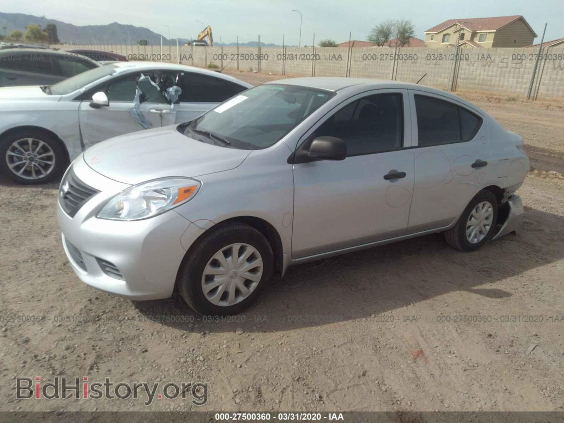 2012 NISSAN VERSA - VIN: 3N1CN7AP7CL834411 - Фото 2