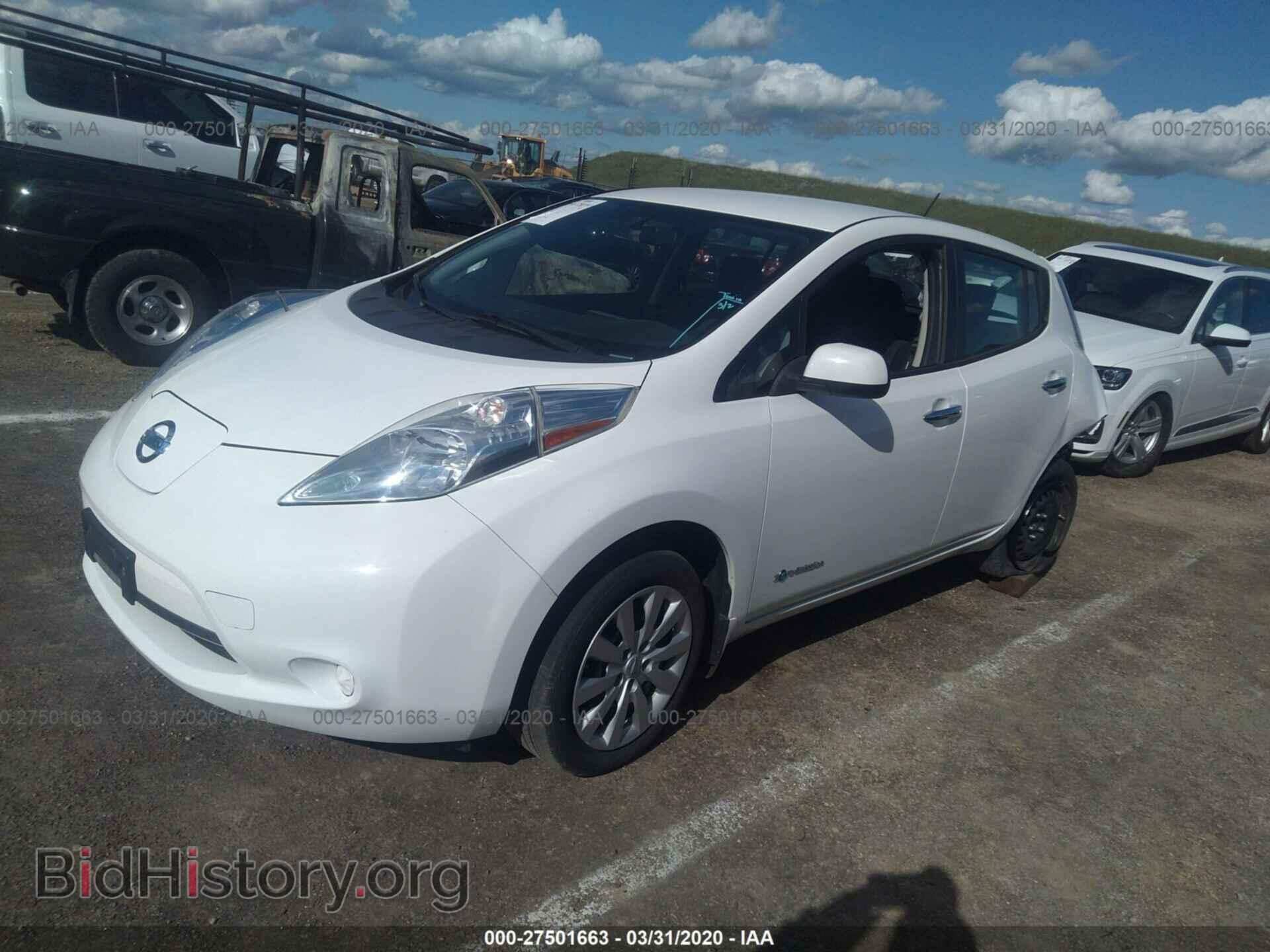 2015 NISSAN LEAF - VIN: 1N4AZ0CP6FC308497 - Фото 2