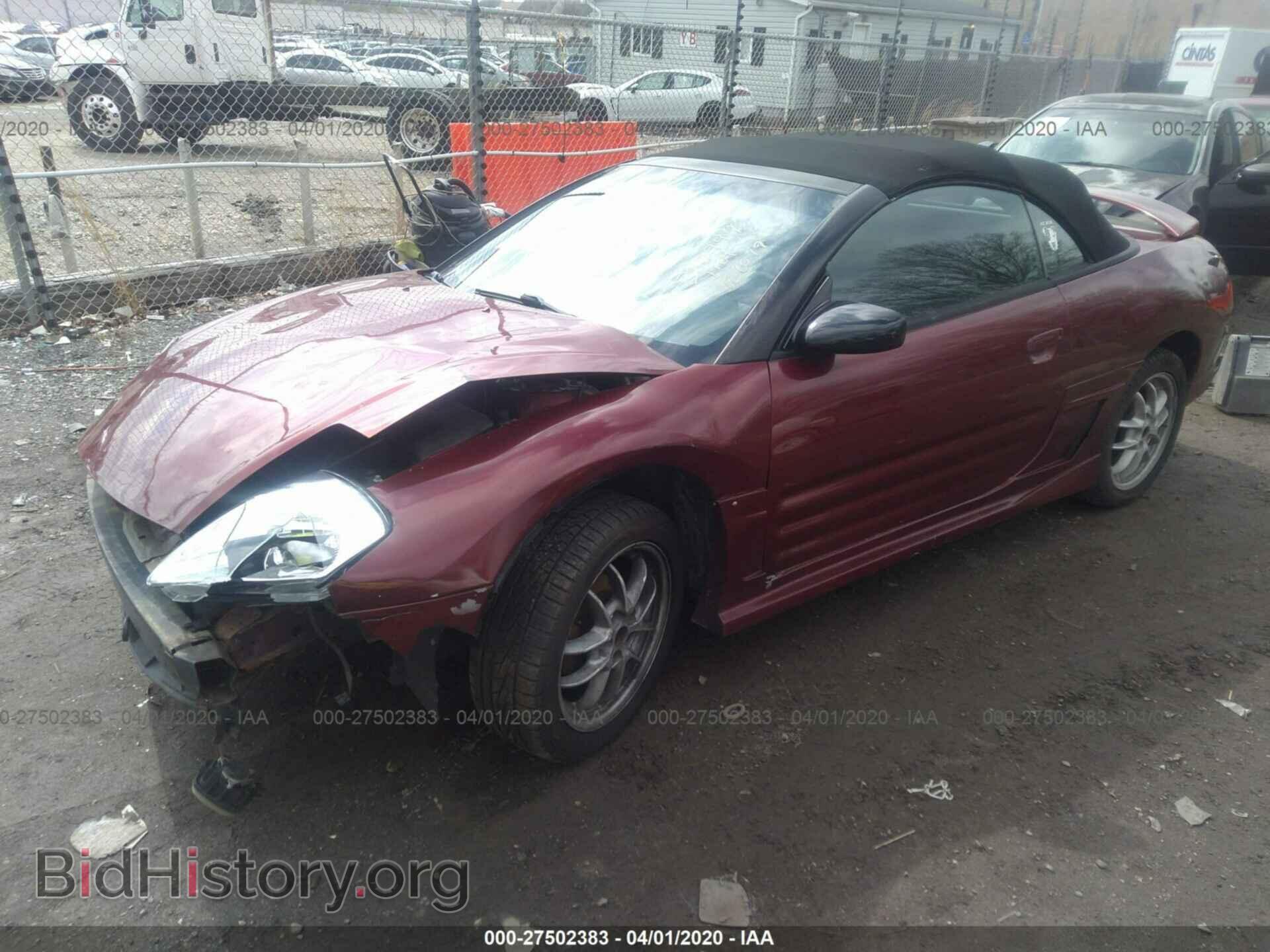 2001 MITSUBISHI ECLIPSE - VIN: 4A3AE85H11E200017 - Фото 2