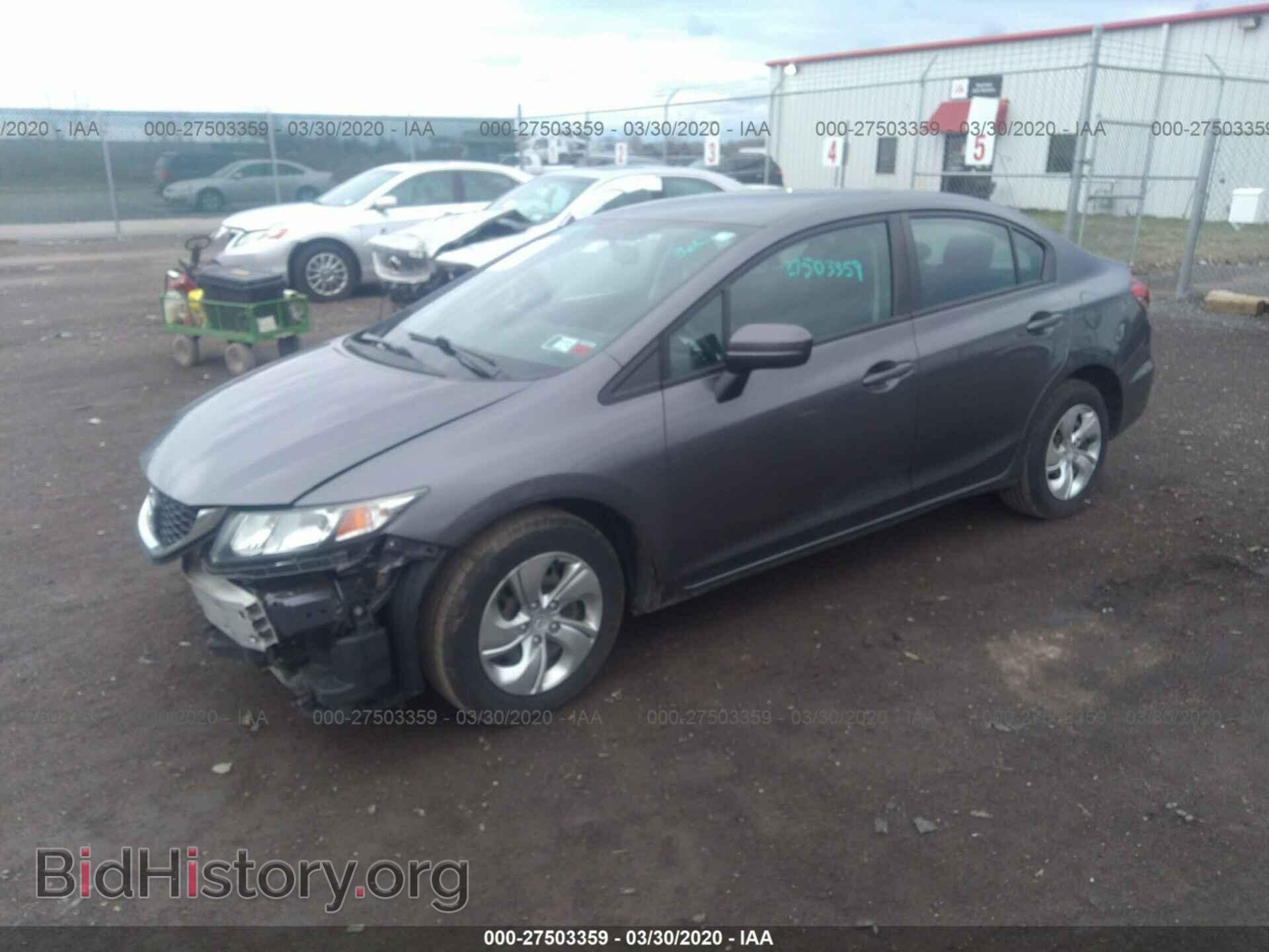2014 HONDA CIVIC - VIN: 2HGFB2E57EH552541 - Фото 2