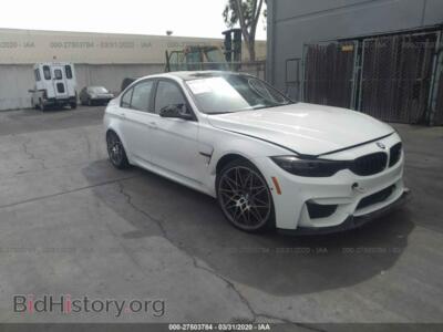 2018 BMW M3, белый — VIN WBS8M9C54J5L01161, IAAI