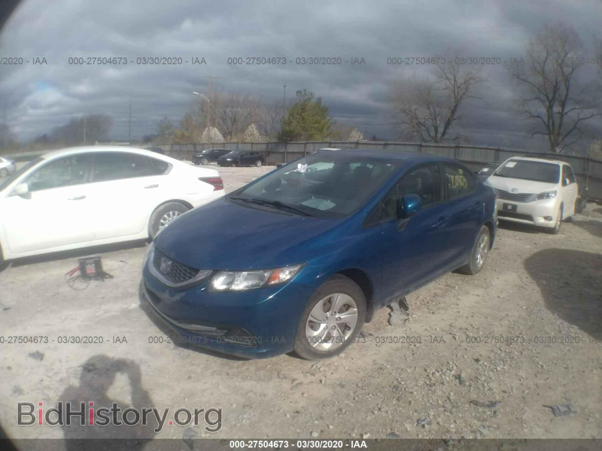 2013 HONDA CIVIC SDN - VIN: 19XFB2F5XDE044863 - Фото 2