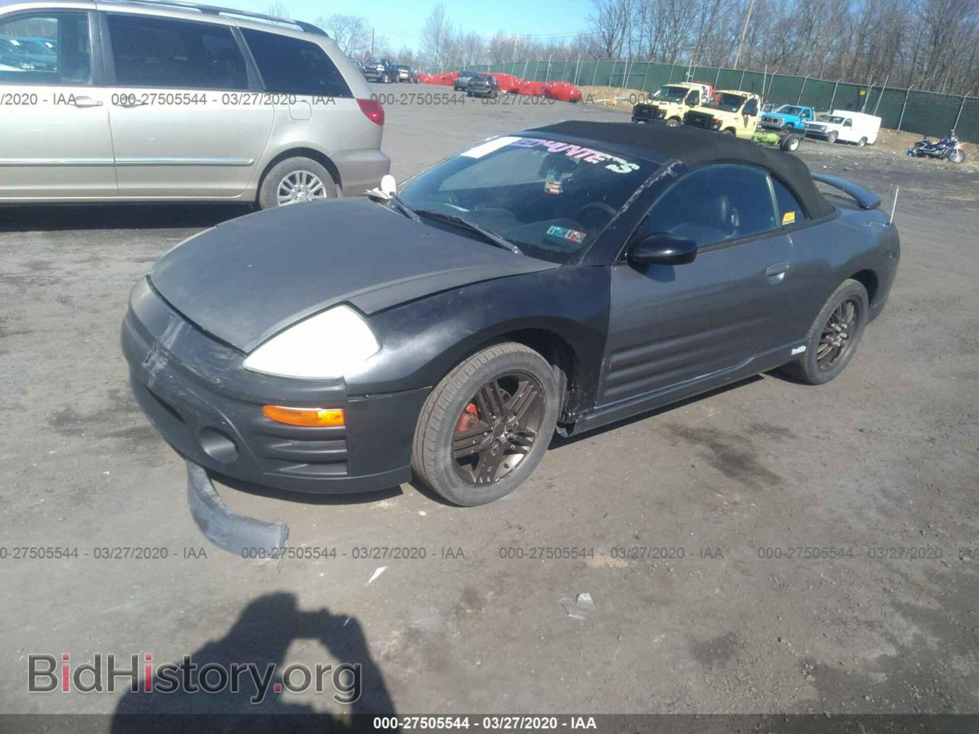 2003 MITSUBISHI ECLIPSE - VIN: 4A3AE75H73E004497 - Фото 2