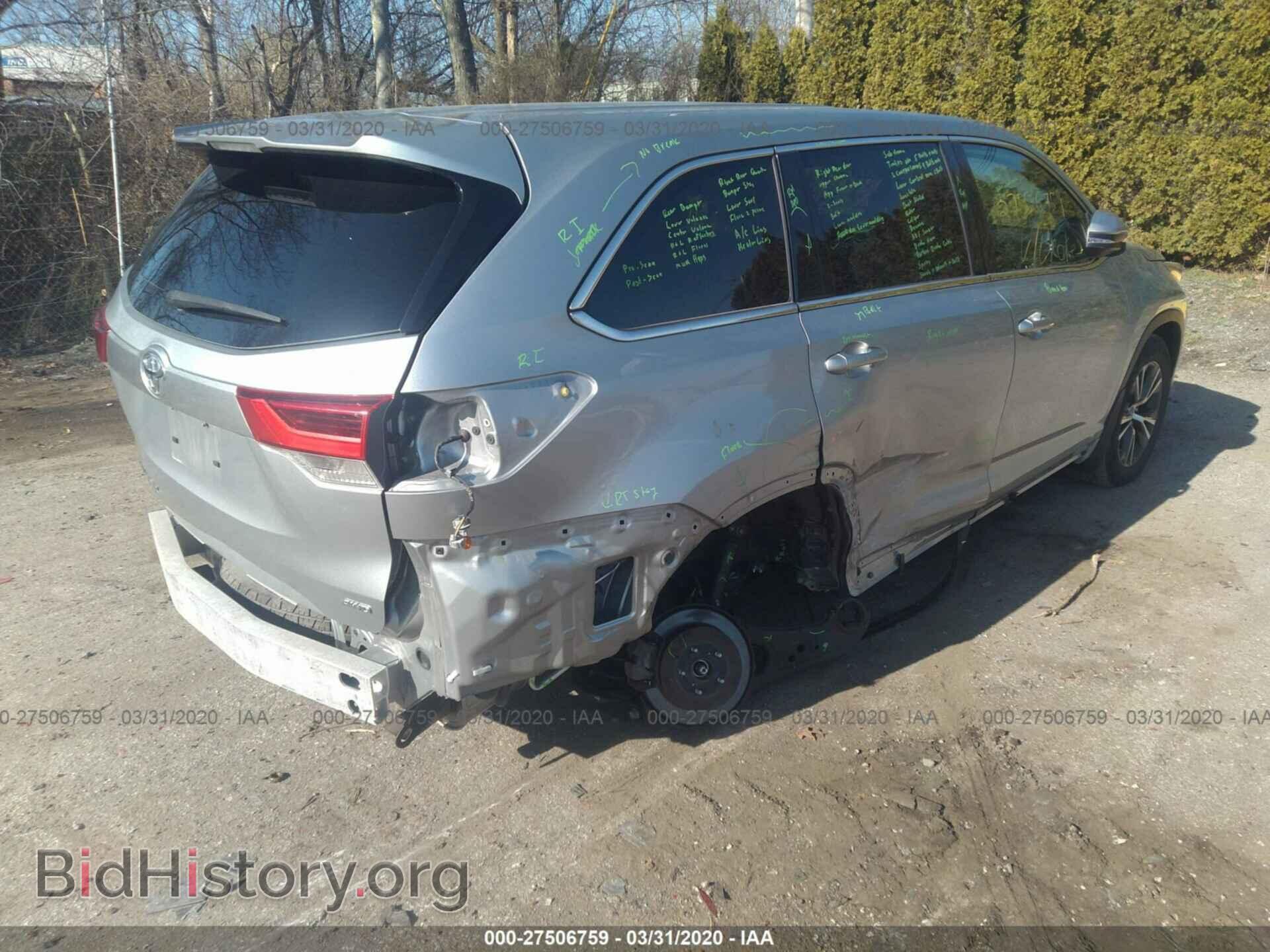 2017 TOYOTA HIGHLANDER - VIN: 5TDBZRFH4HS452994 - Фото 4