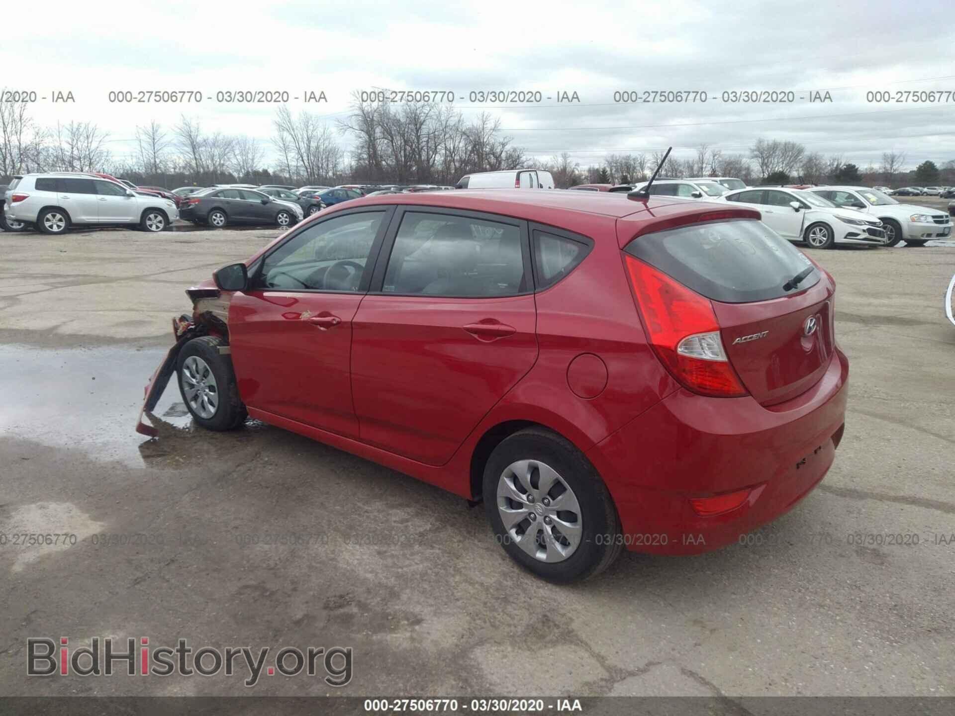 2017 HYUNDAI ACCENT - VIN: KMHCT5AE7HU349944 - Фото 3