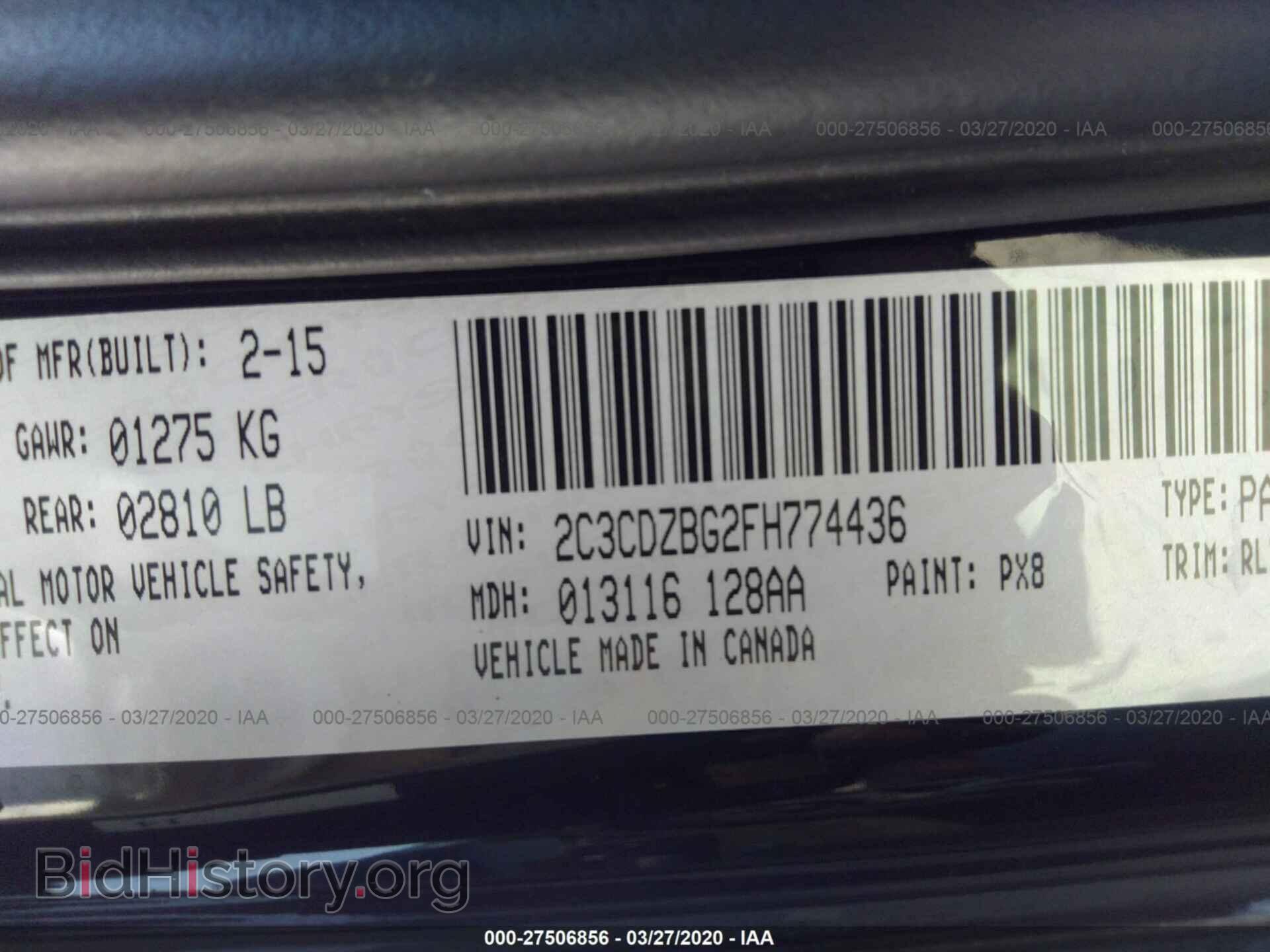 2015 DODGE CHALLENGER - VIN: 2C3CDZBG2FH774436 - Photo 10