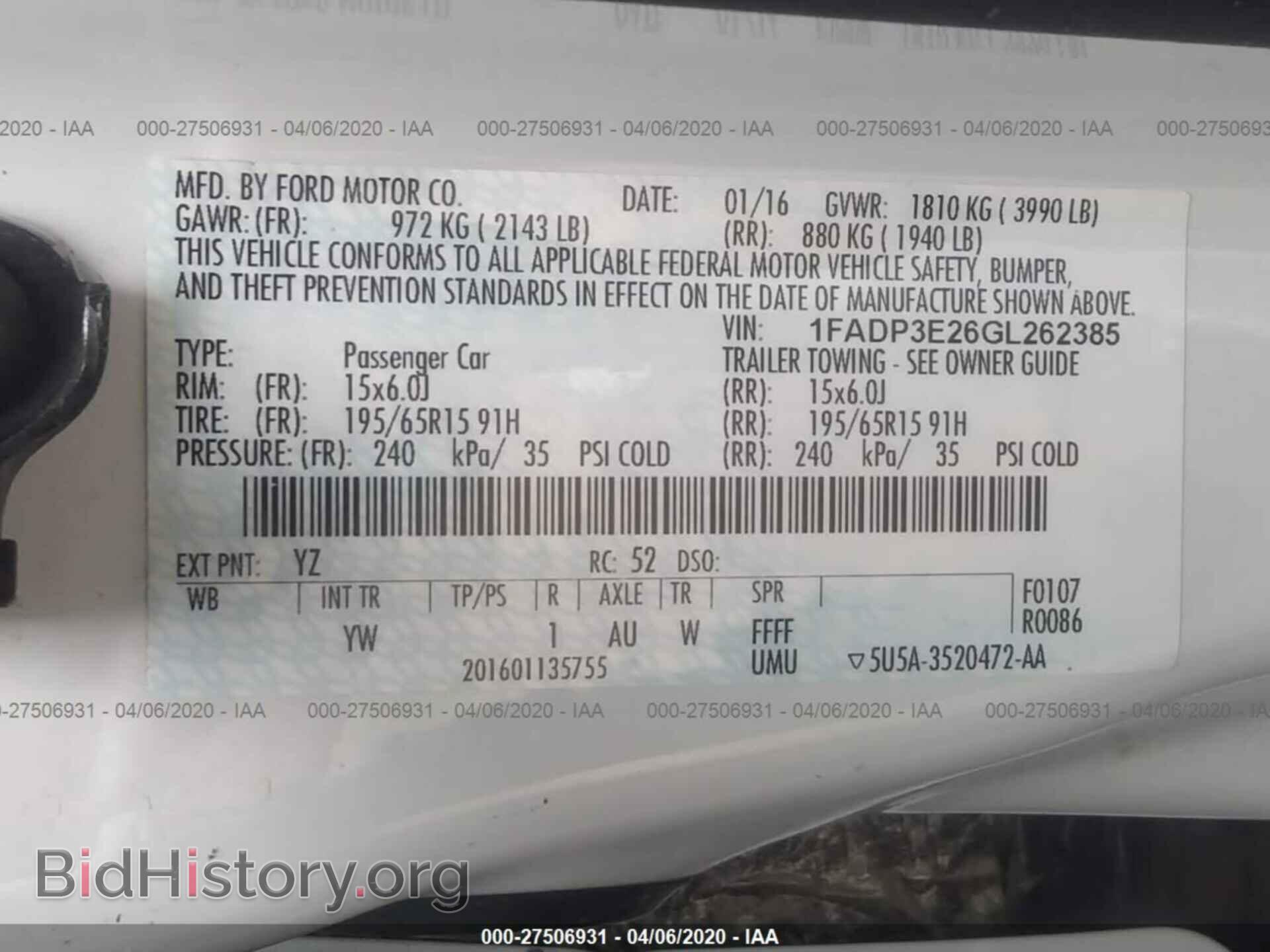 2016 FORD FOCUS - VIN: 1FADP3E26GL262385 - Photo 9