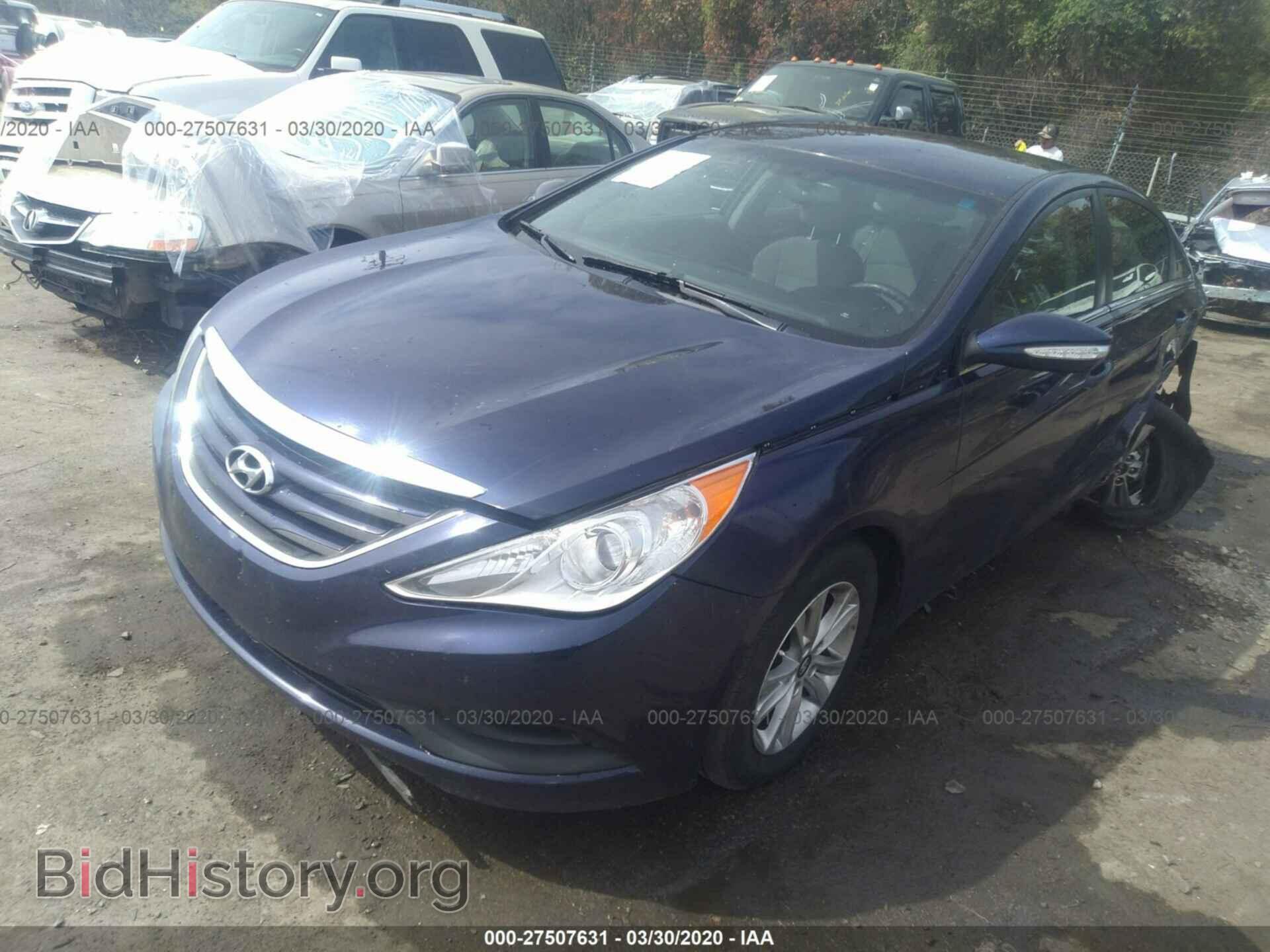 2014 HYUNDAI SONATA - VIN: 5NPEB4AC3EH827677 - Фото 2