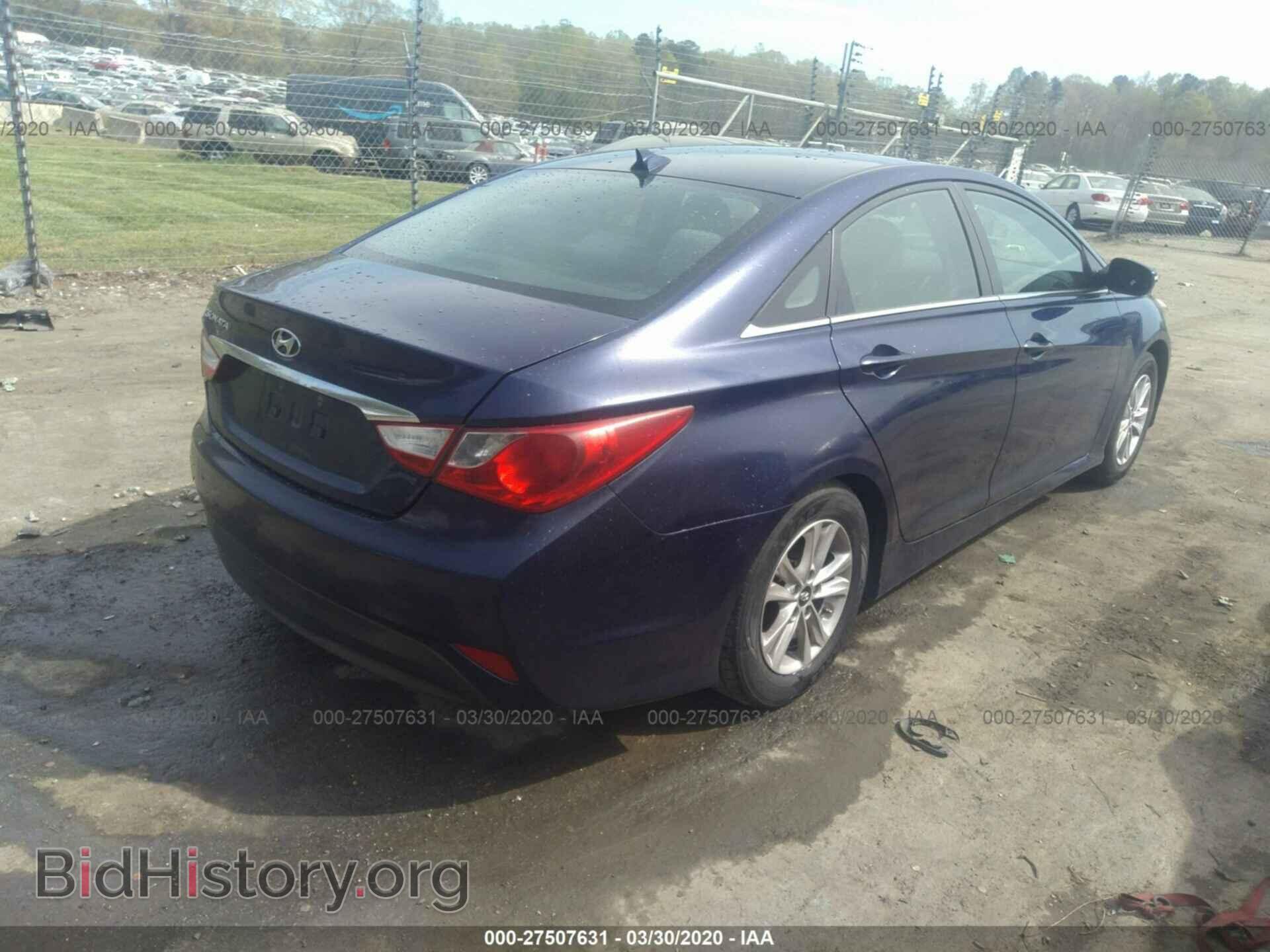 2014 HYUNDAI SONATA - VIN: 5NPEB4AC3EH827677 - Фото 4