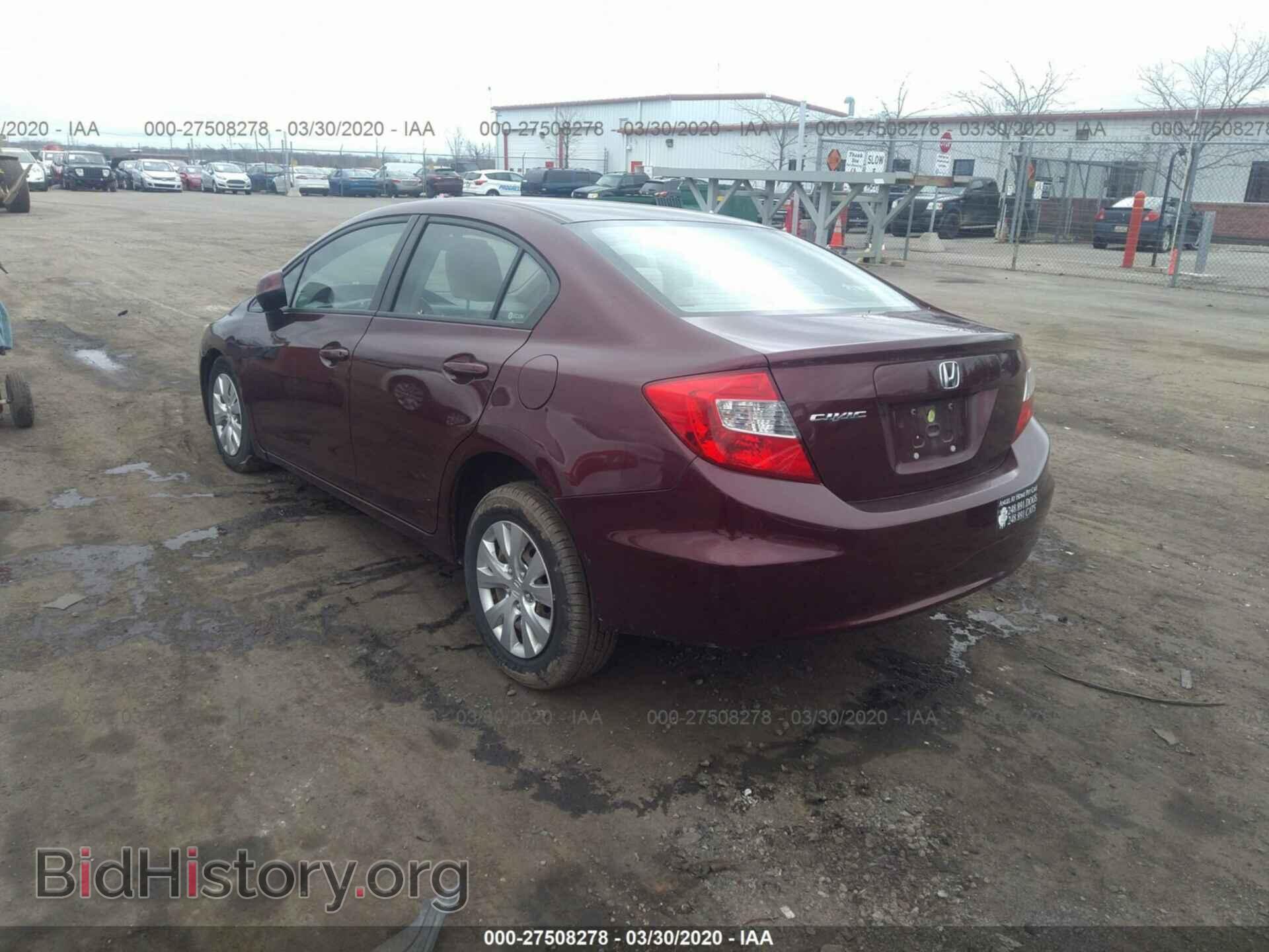 2012 HONDA CIVIC - VIN: 19XFB2F54CE022565 - Фото 3