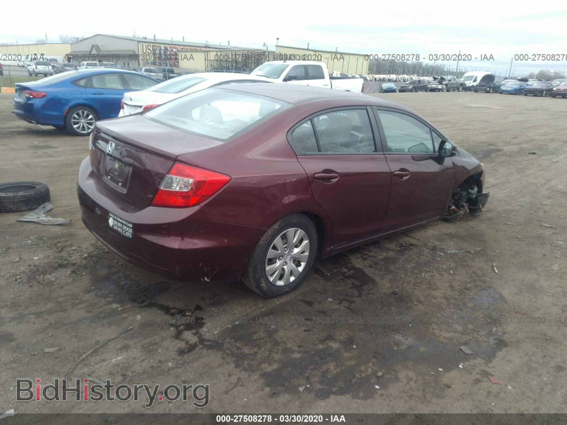 2012 HONDA CIVIC - VIN: 19XFB2F54CE022565 - Фото 4