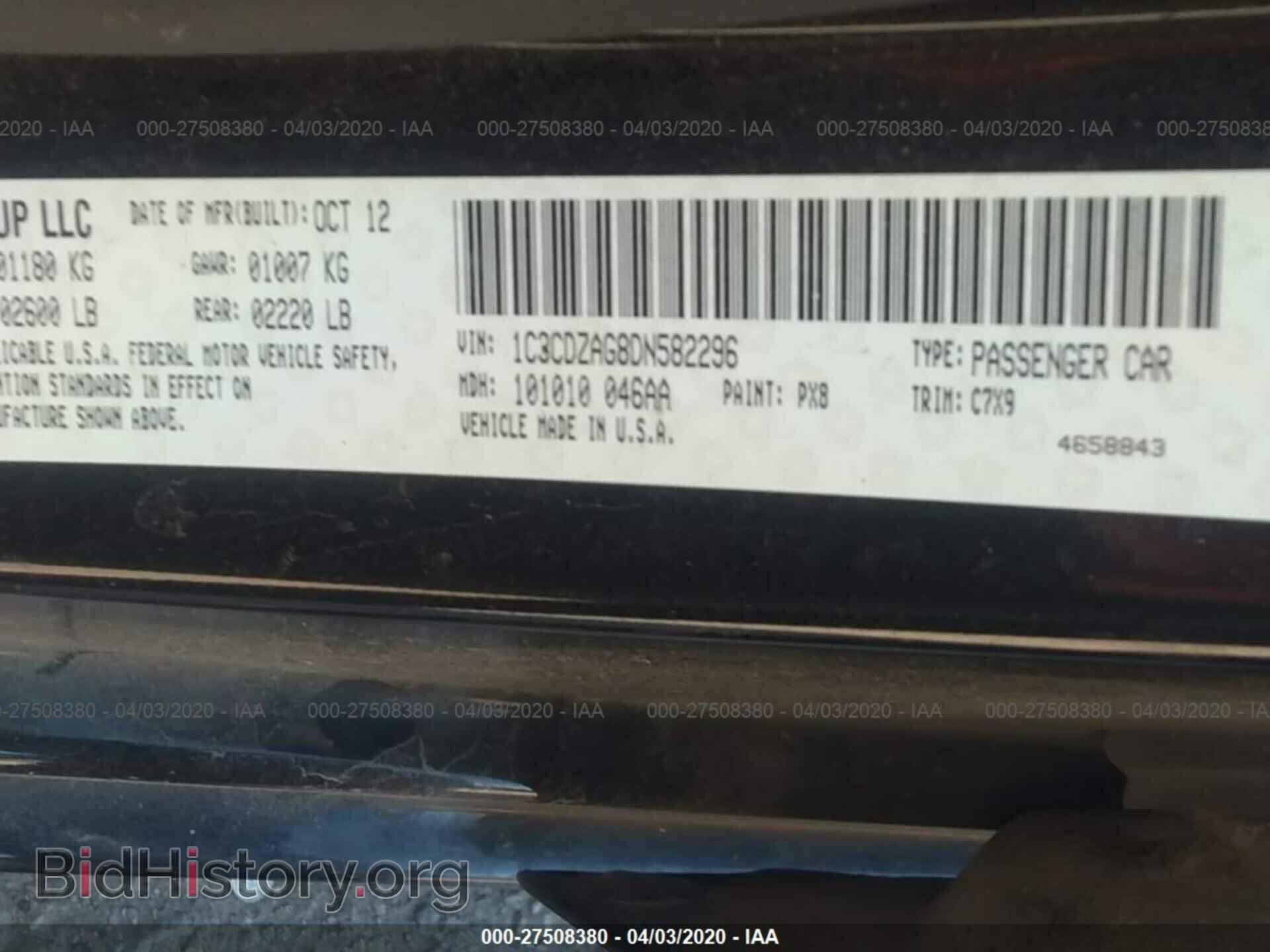 2013 DODGE AVENGER - VIN: 1C3CDZAG8DN582296 - Photo 9